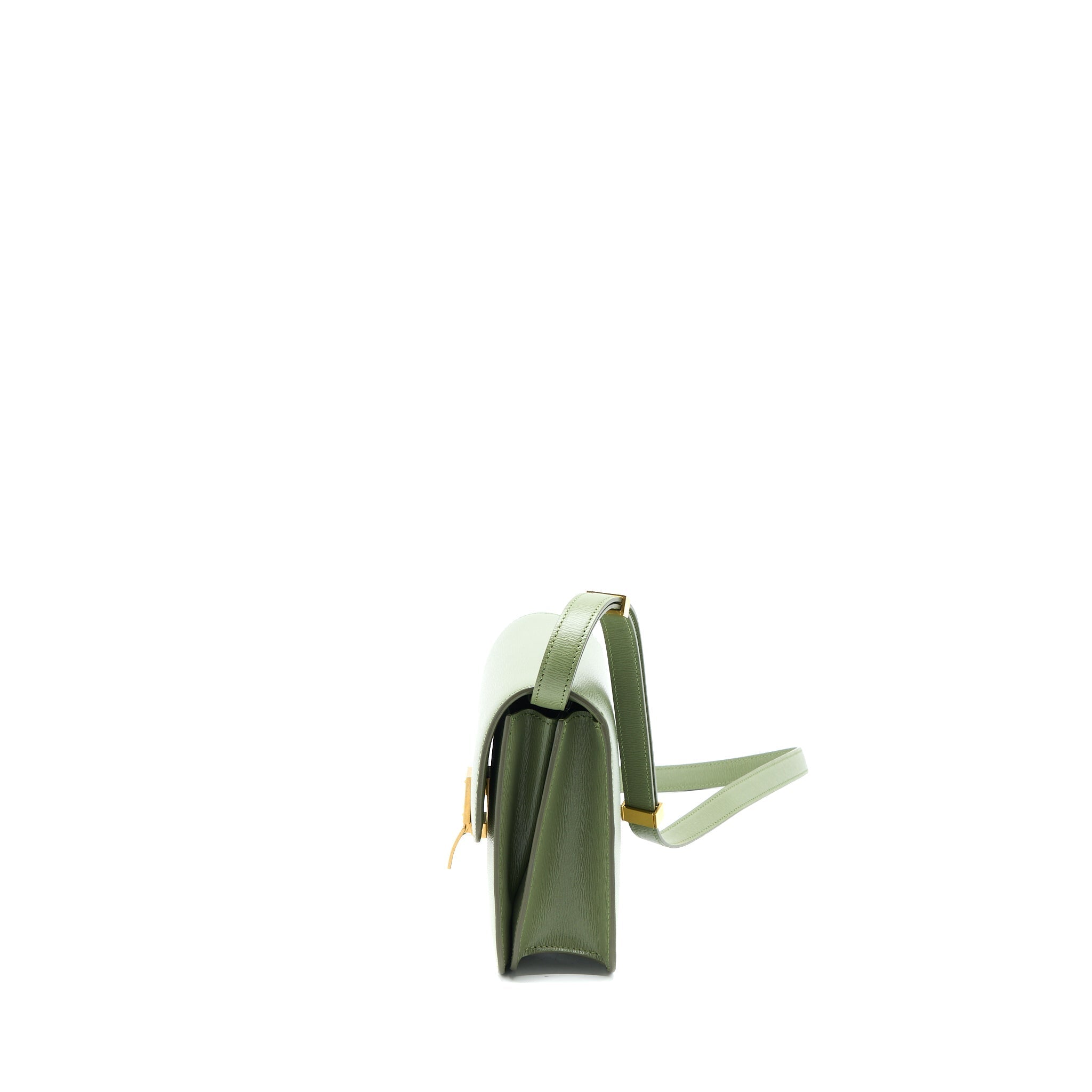 CELINE TEEN BOX CALFSKIN GREEN GHW