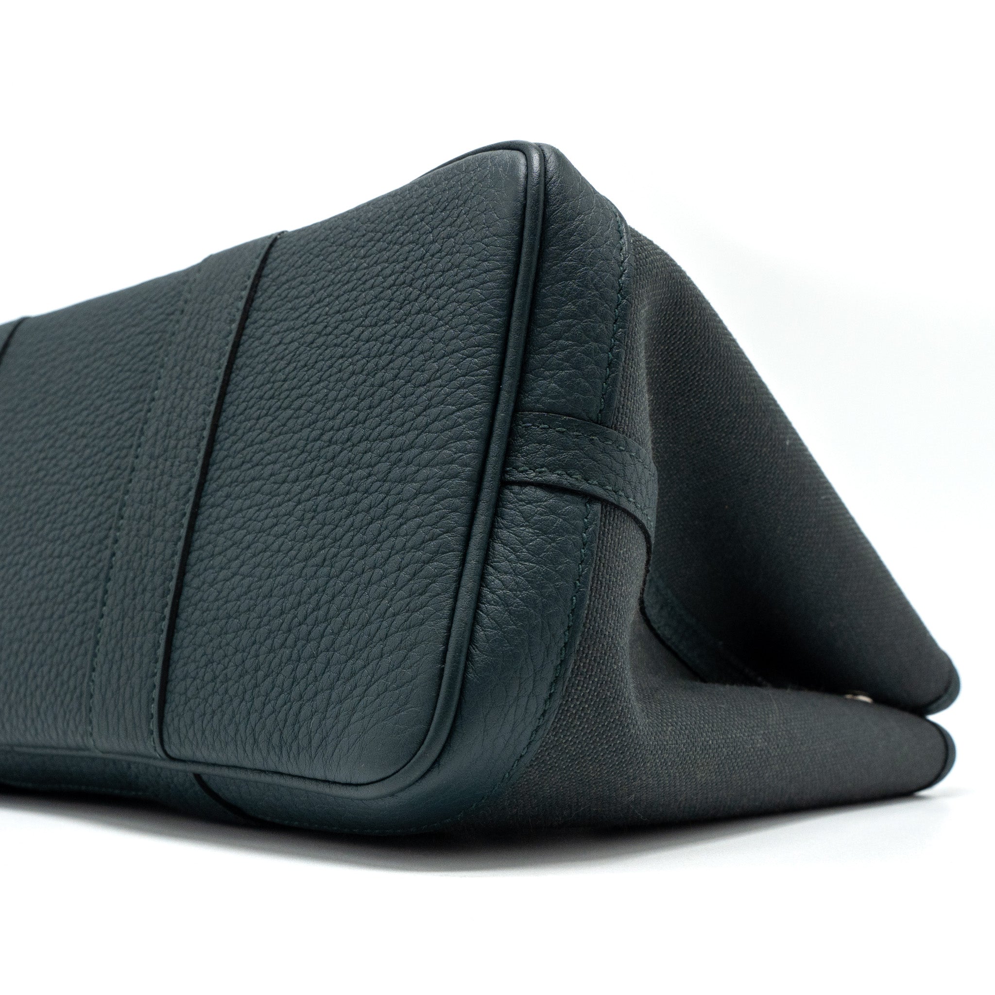 HERMES GARDEN PARTY 30 CANVAS / NEGONDA VERT ROUSSEAU / VERT CYPRES SHW