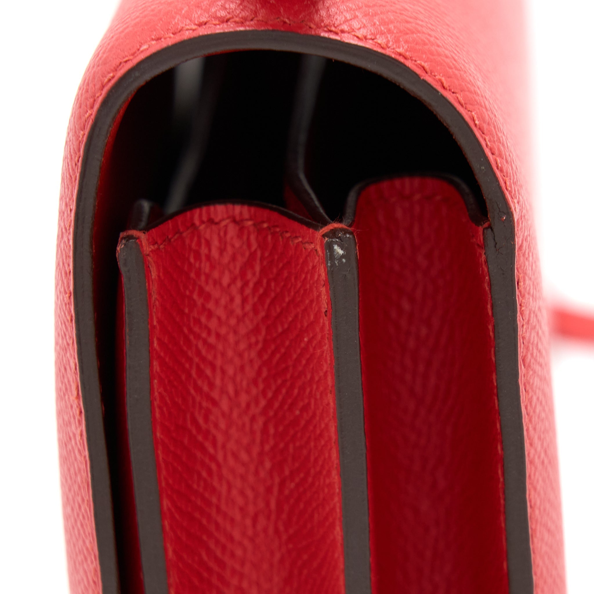 HERMES MINI CONSTANCE EPSOM S5 ROUGE TOMATE SHW