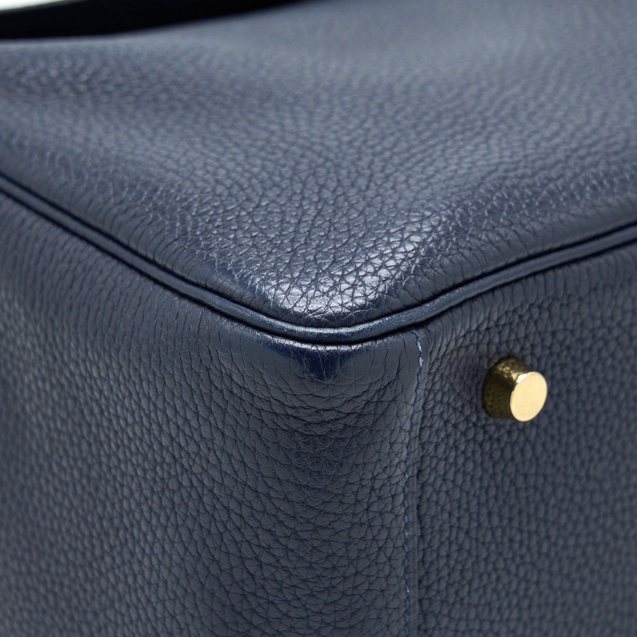 HERMES LINDY 30 CLEMENCE BLUE UNIT GHW