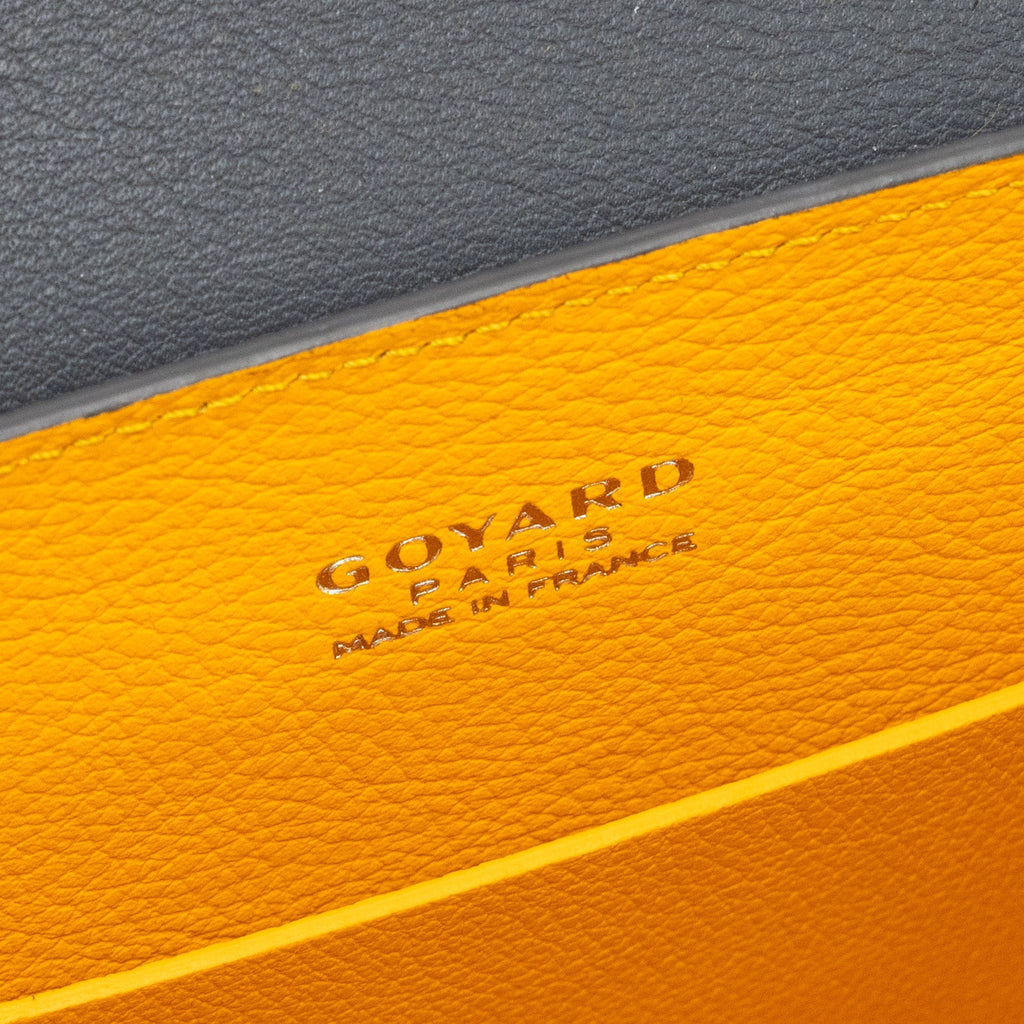 GOYARD MINI SAIGON BAG GOYARDINE CANVAS GREY SHW