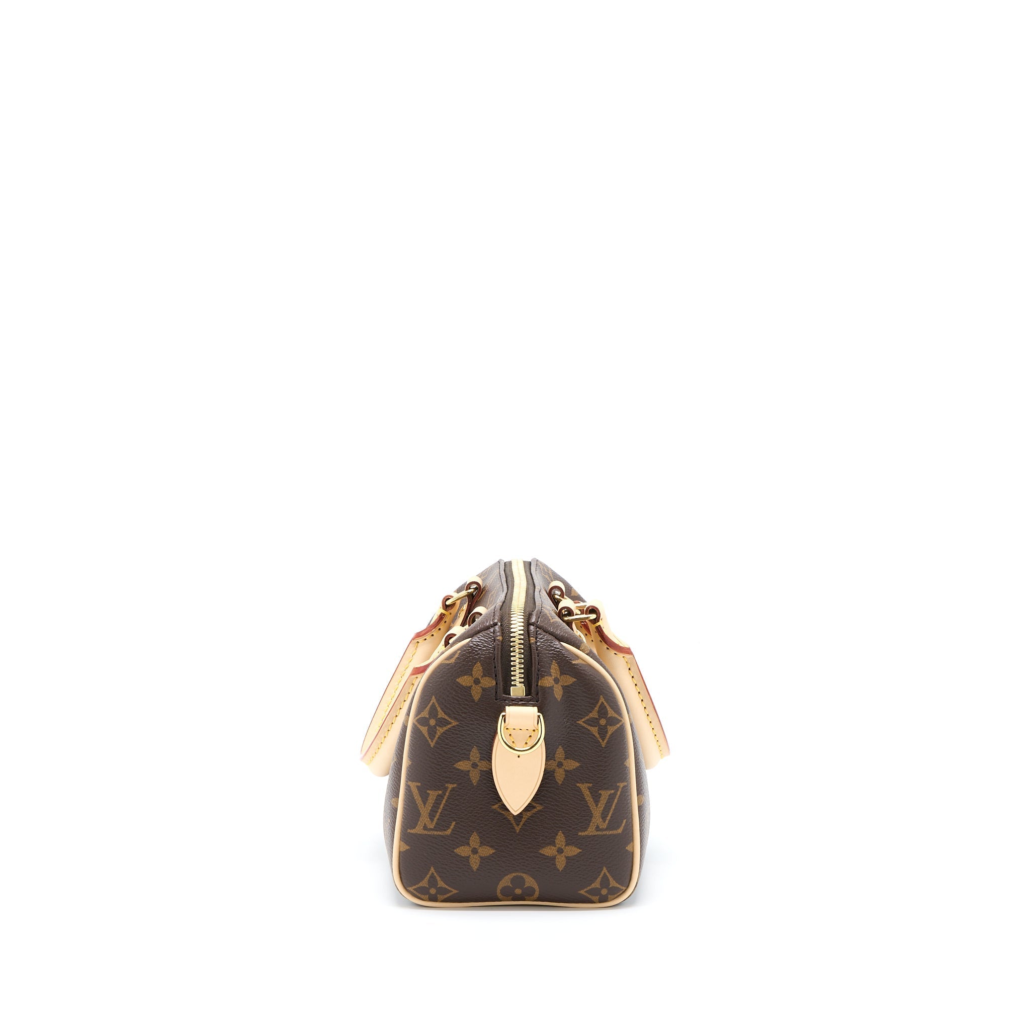 LOUIS VUITTON SPEEDY BANDOULIERE 20 MONOGRAM CANVAS WITH FUCHSIA STRAP GHW