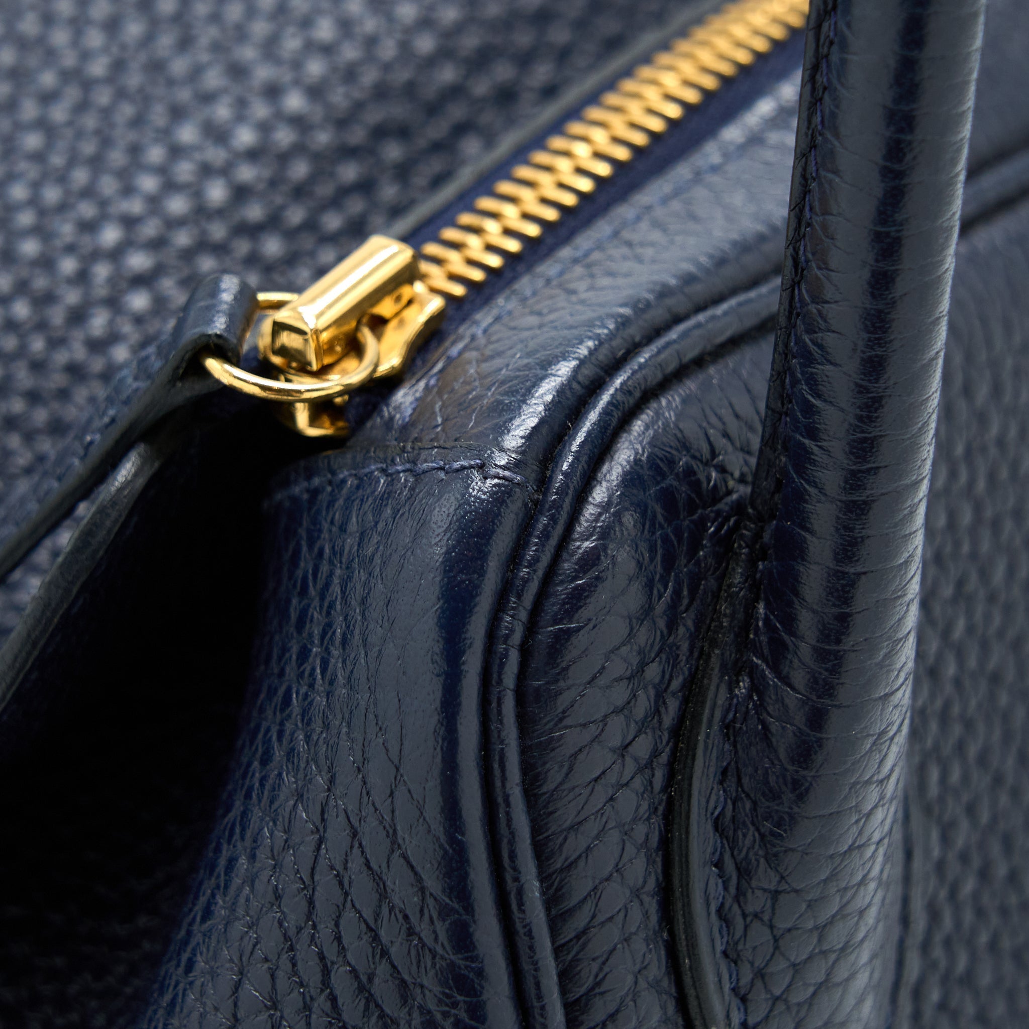 HERMES LINDY 30 CLEMENCE BLUE UNIT GHW