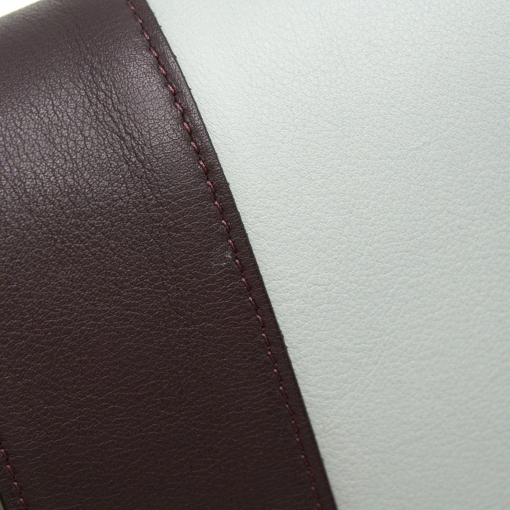 CELINE FRAME SHOULDER BAG GREY/ BURGUNDY