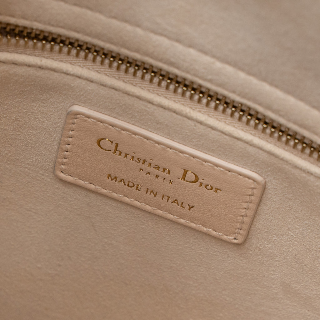 DIOR MEDIUM LADY DIOR BAG LIMITED EDITION CALFSKIN PINK/MULTICOLOUR LGHW