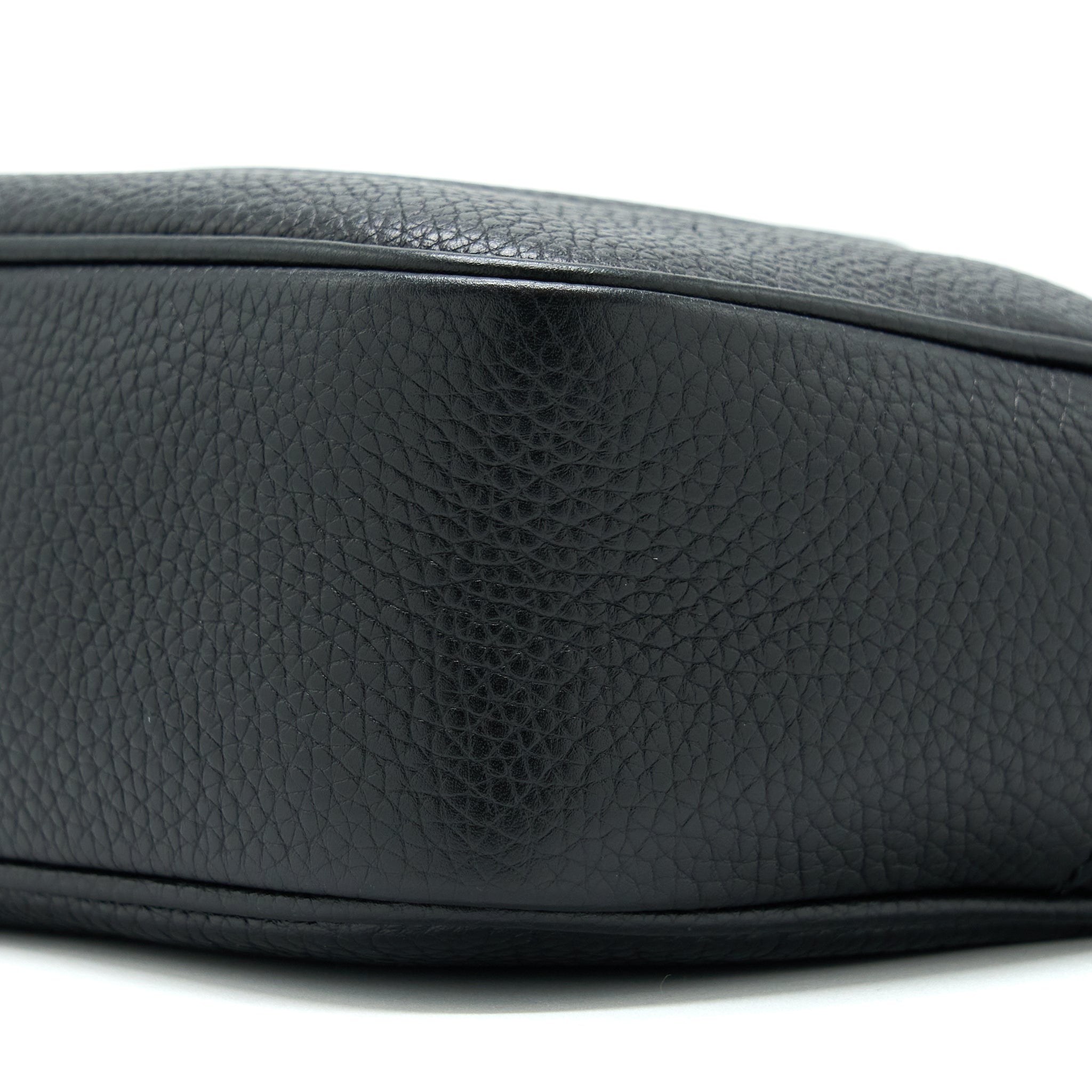 GUCCI SOHO CAMERA DISCO BAG CALFSKIN BLACK GHW