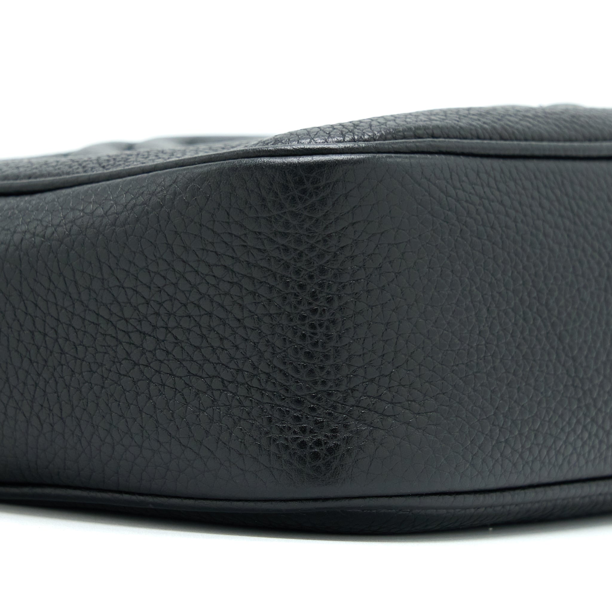 GUCCI SOHO CAMERA DISCO BAG CALFSKIN BLACK GHW