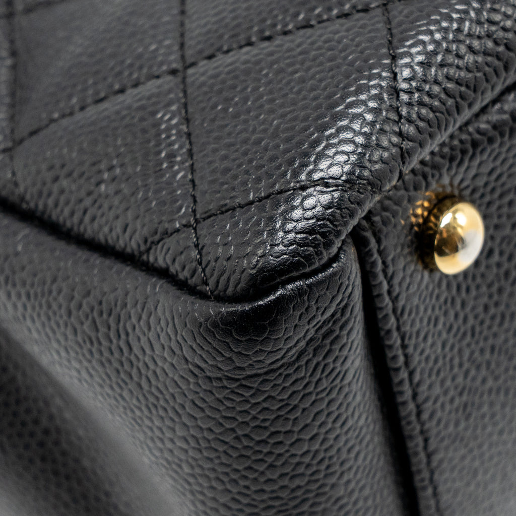CHANEL PETITE TIMELESS TOTE CAVIAR BLACK GHW