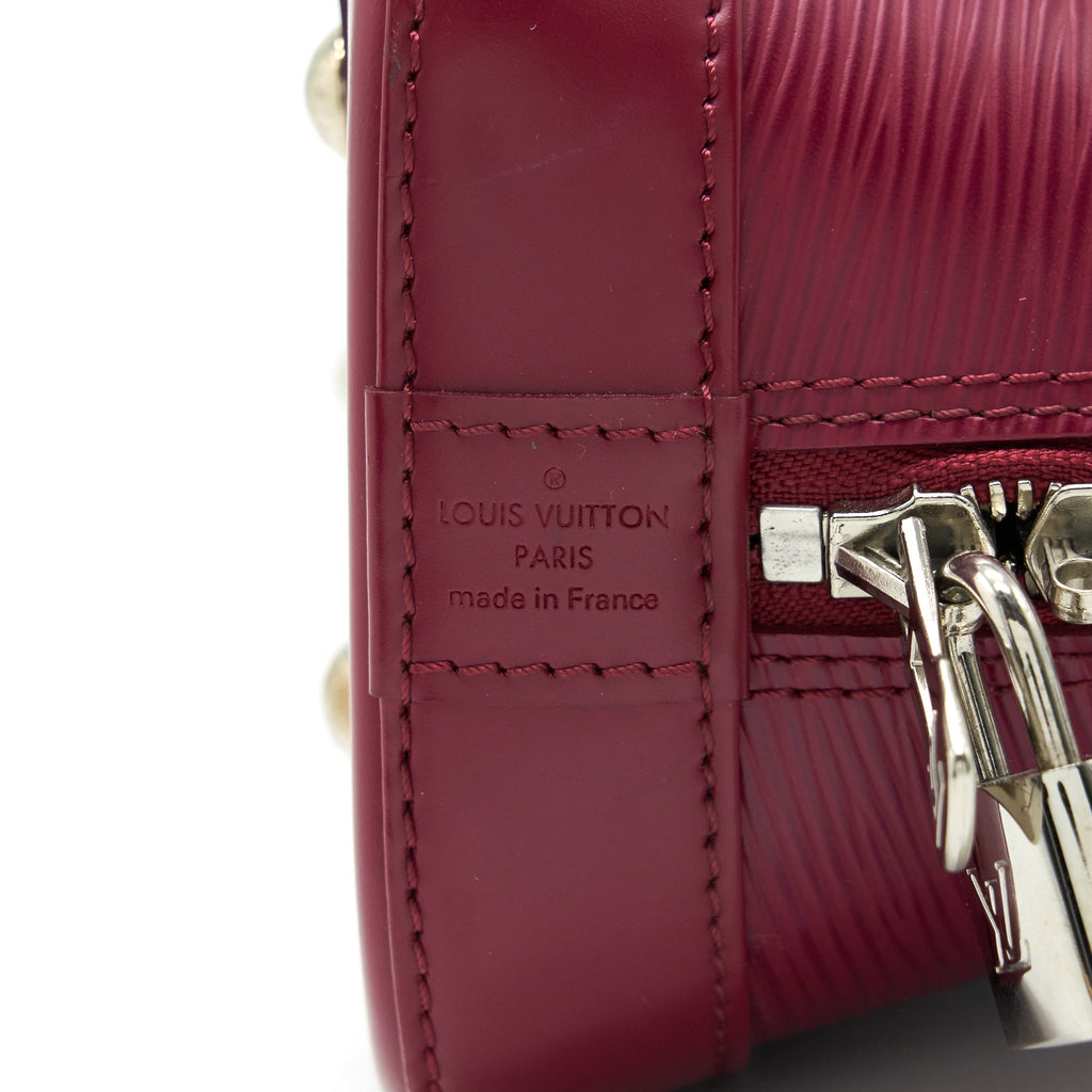 LOUIS VUITTON ALMA BB EPI LEATHER RASPBERRY SHW