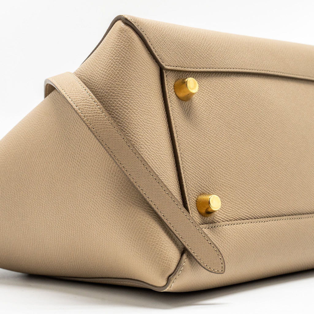 CELINE MINI BELT BAG CALFSKIN TAUPE GHW