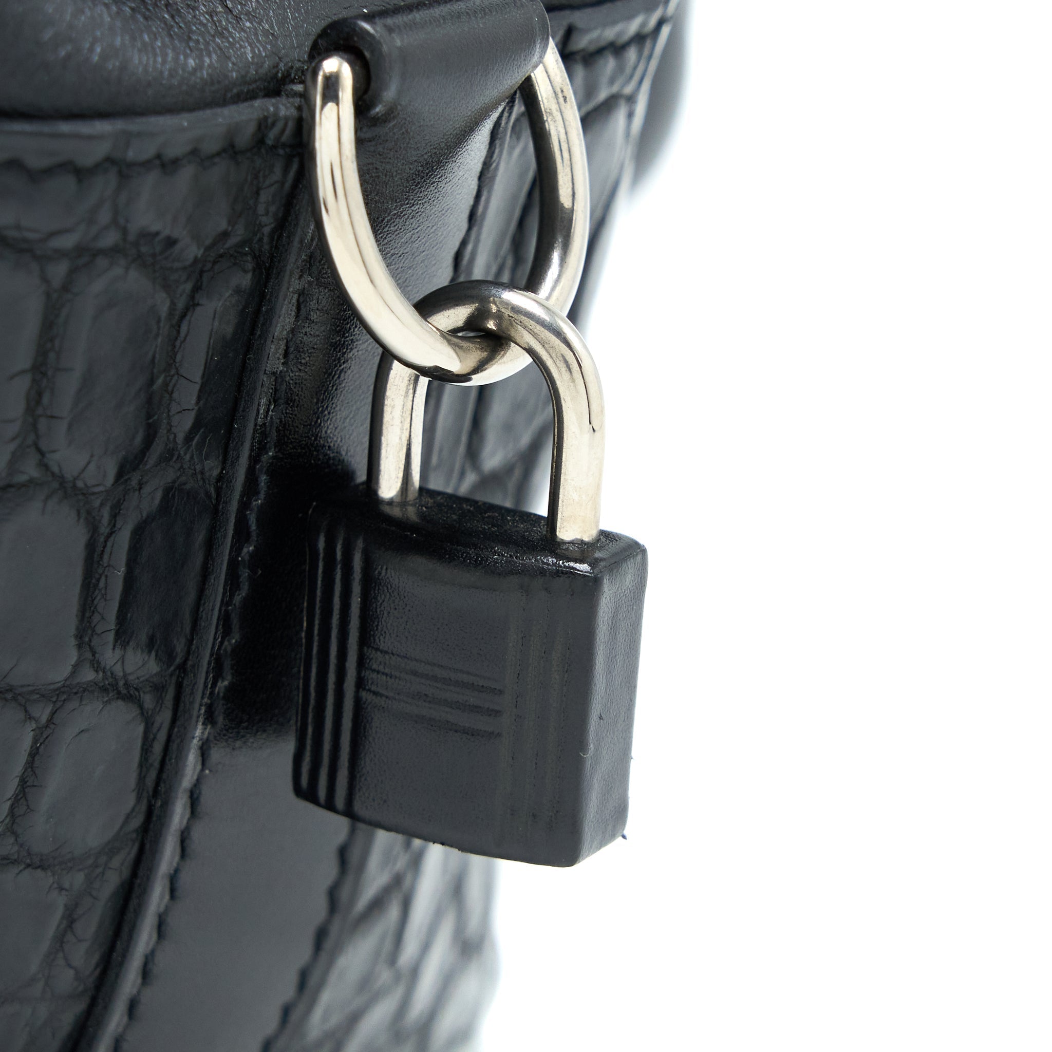 HERMES TOOLBOX 20 MAT CROCODILE/SWIFT BLACK SHW
