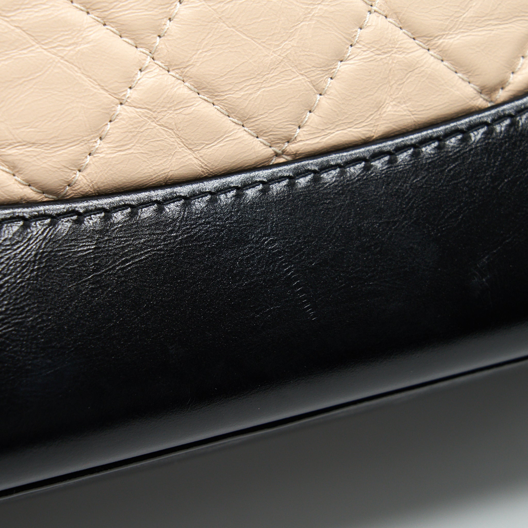 CHANEL GABRIELLE BACKPACK BEIGE/ BLACK DOUBLE COLOUR HARDWARE