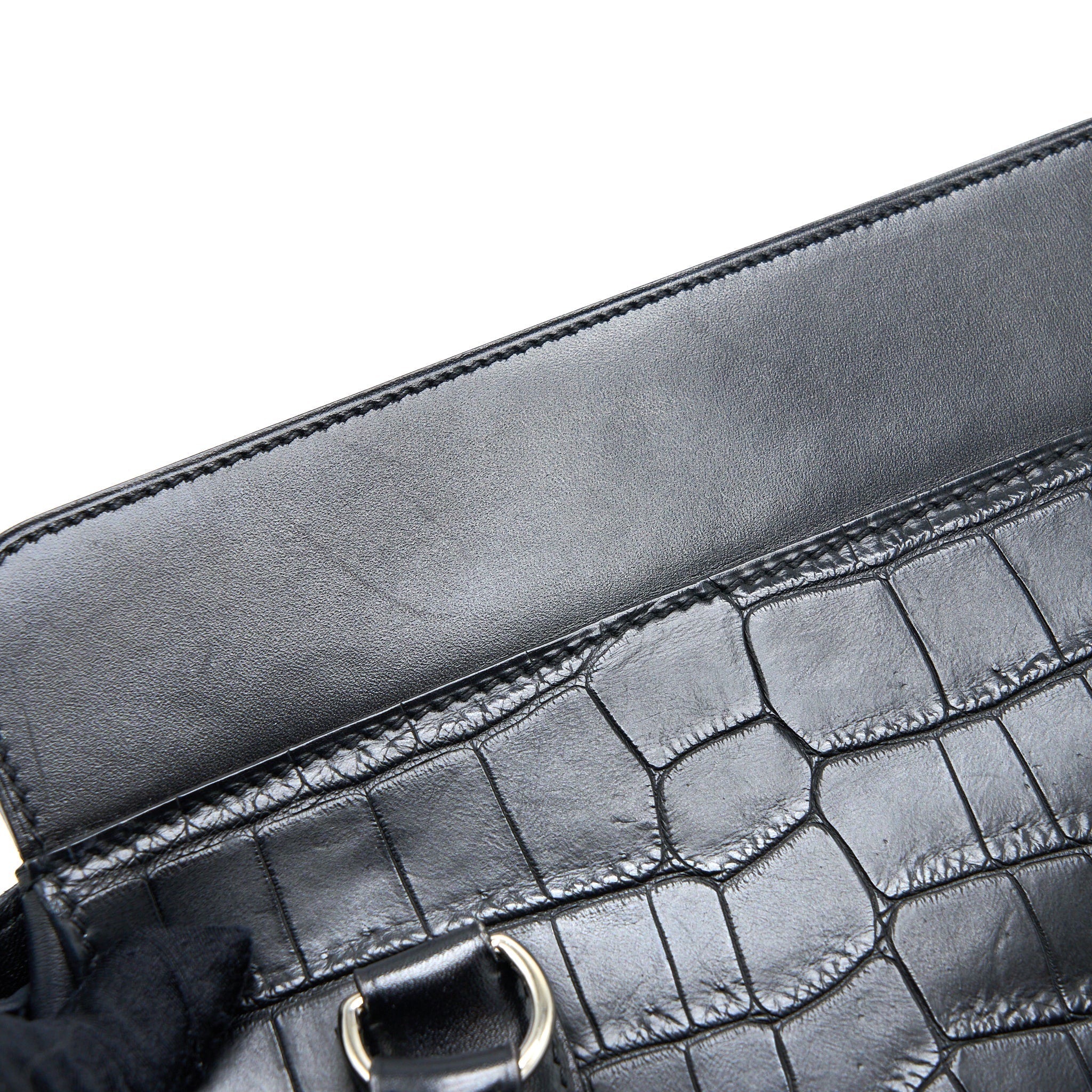 HERMES TOOLBOX 20 MAT CROCODILE/SWIFT BLACK SHW