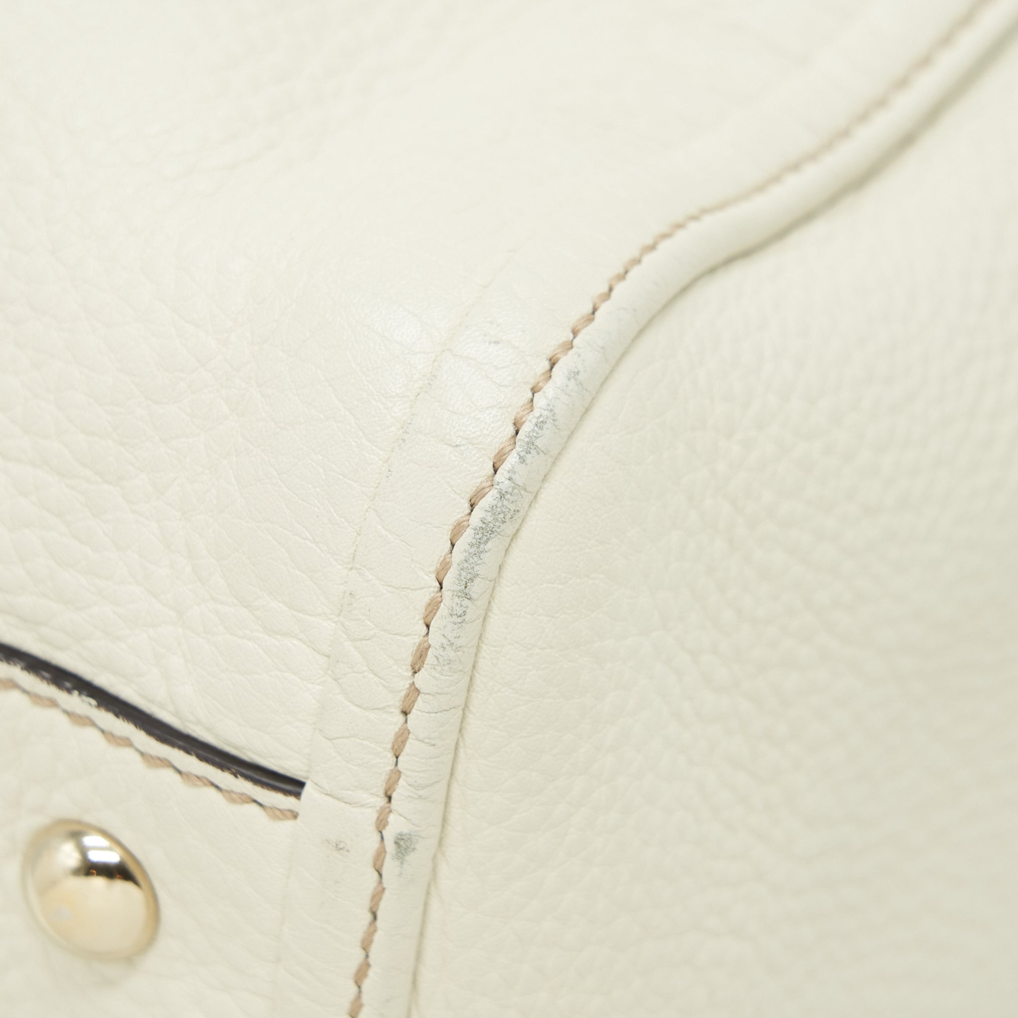 GUCCI GG DISCO TOTE BAG WHITE GHW