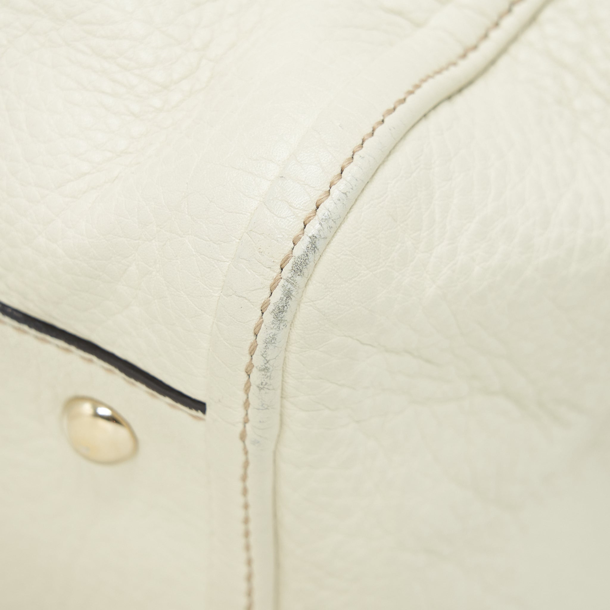 GUCCI GG DISCO TOTE BAG WHITE GHW