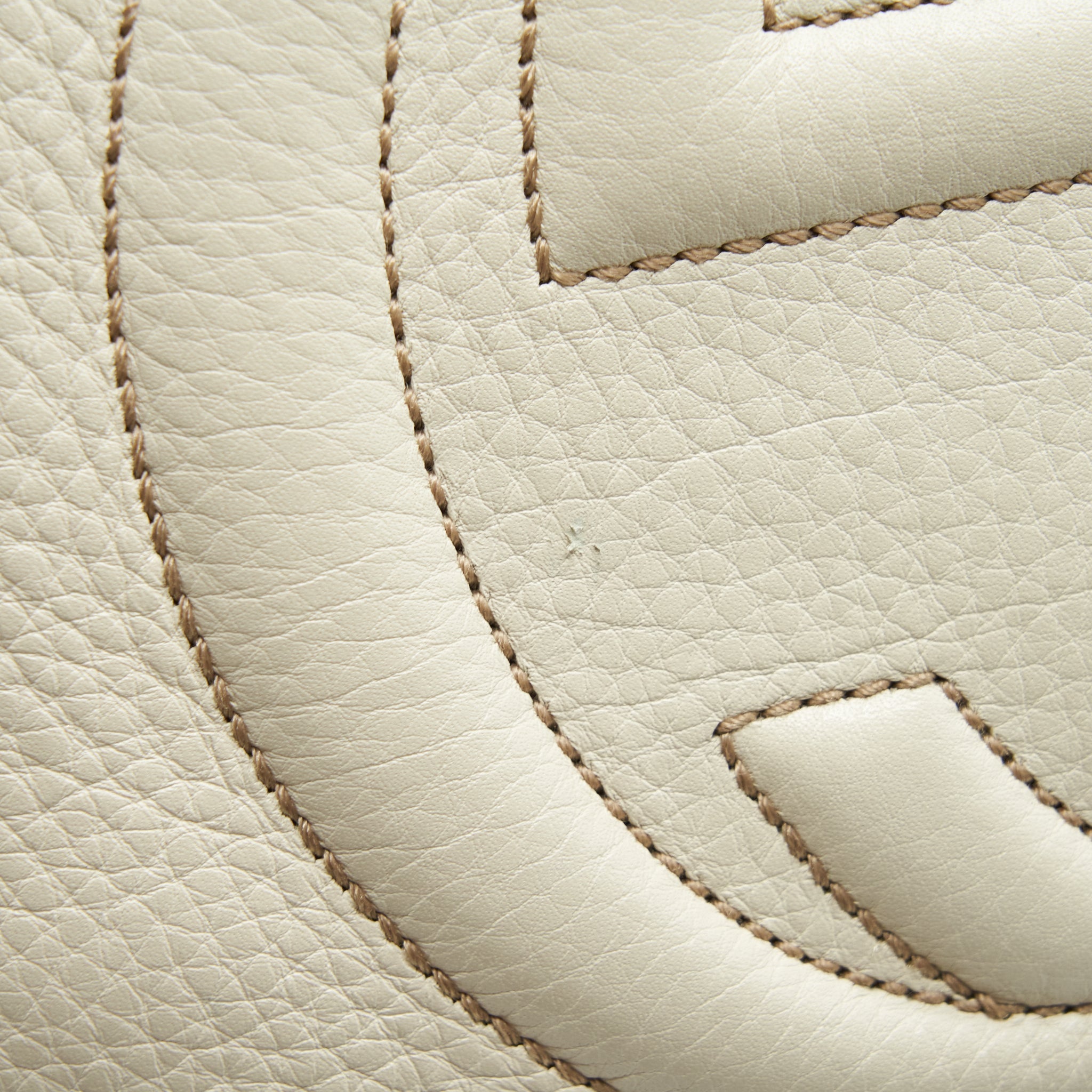 GUCCI GG DISCO TOTE BAG WHITE GHW
