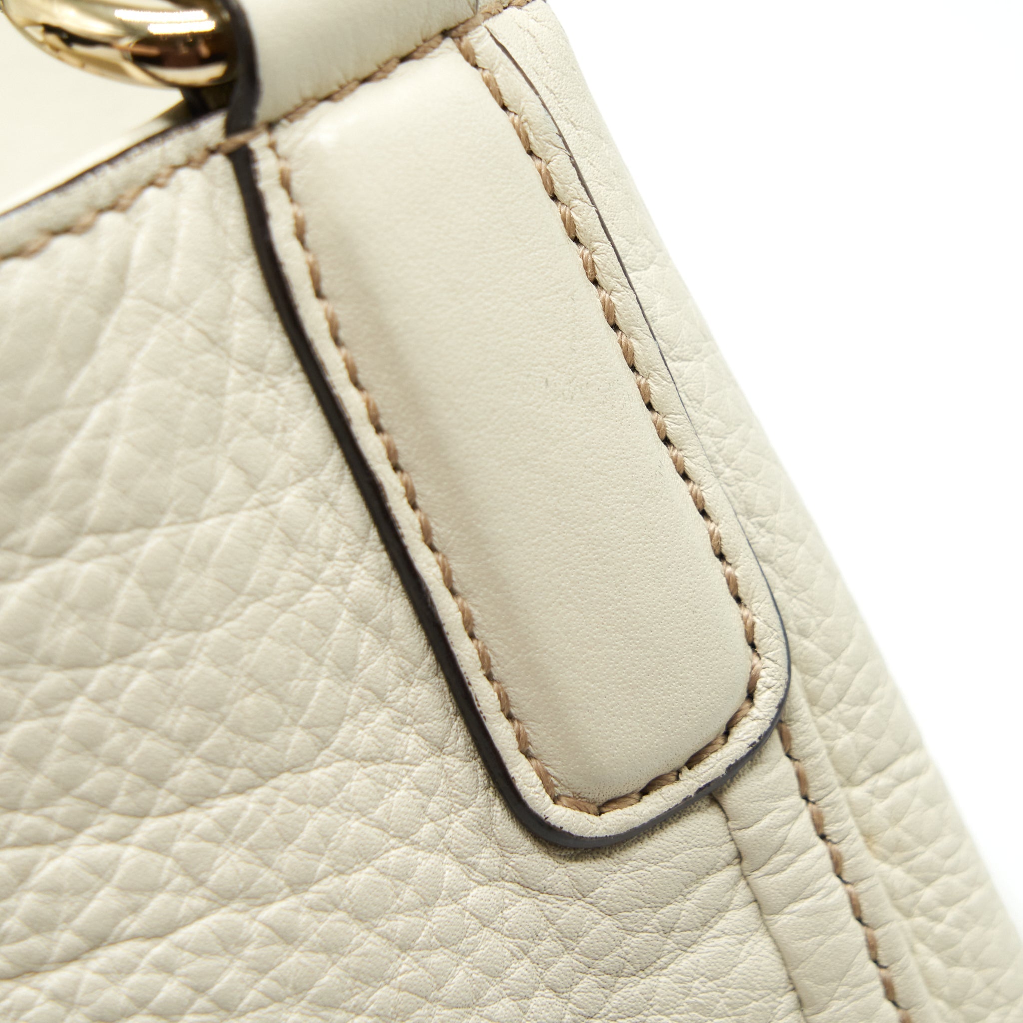 GUCCI GG DISCO TOTE BAG WHITE GHW