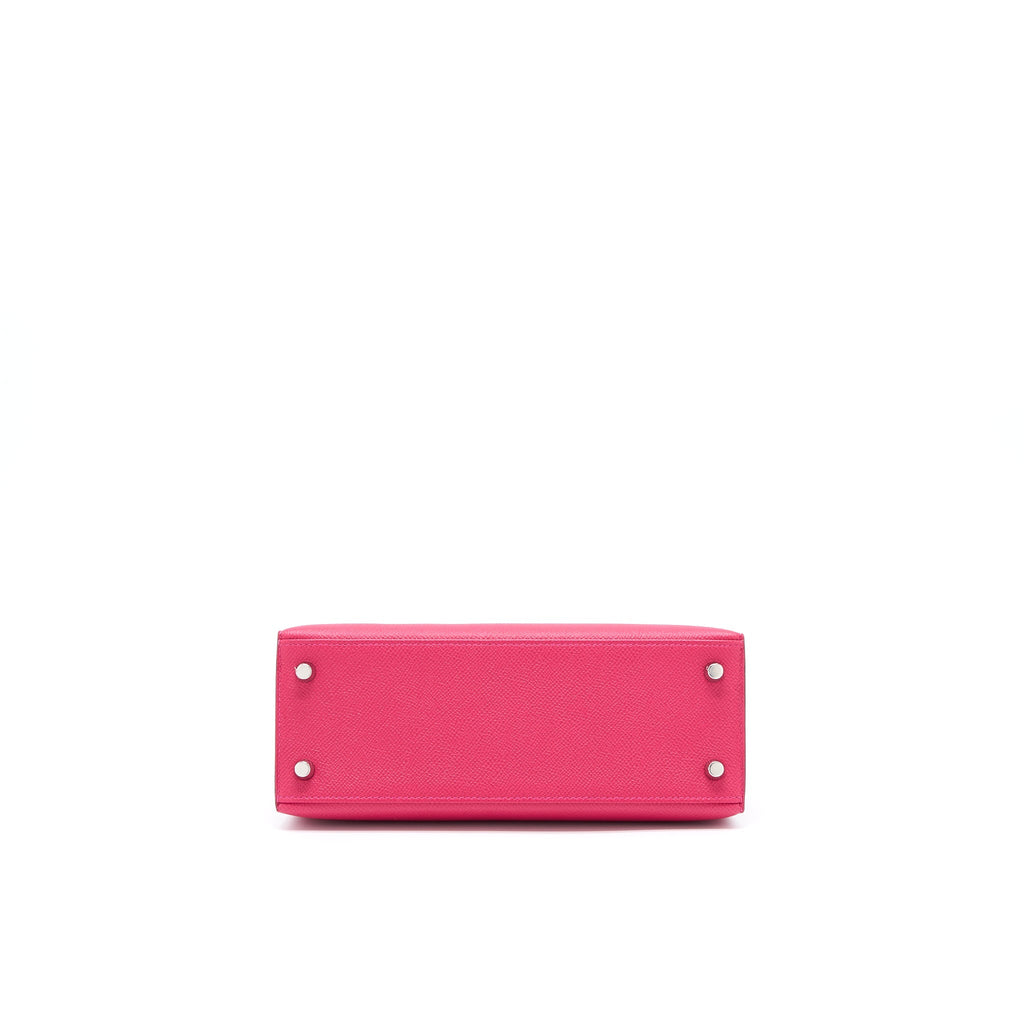 HERMES KELLY 25 EPSOM FRAMBOISE/PRUNE SHW