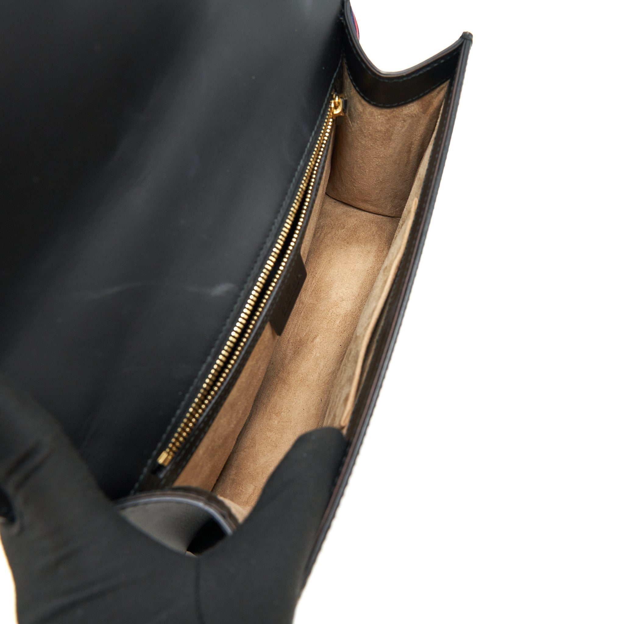 GUCCI SYLVIA SMALL LEATHER BAG BLACK