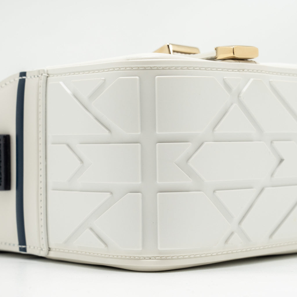 DIOR SMALL DIORCAMP BAG CALFSKIN WHITE LGHW