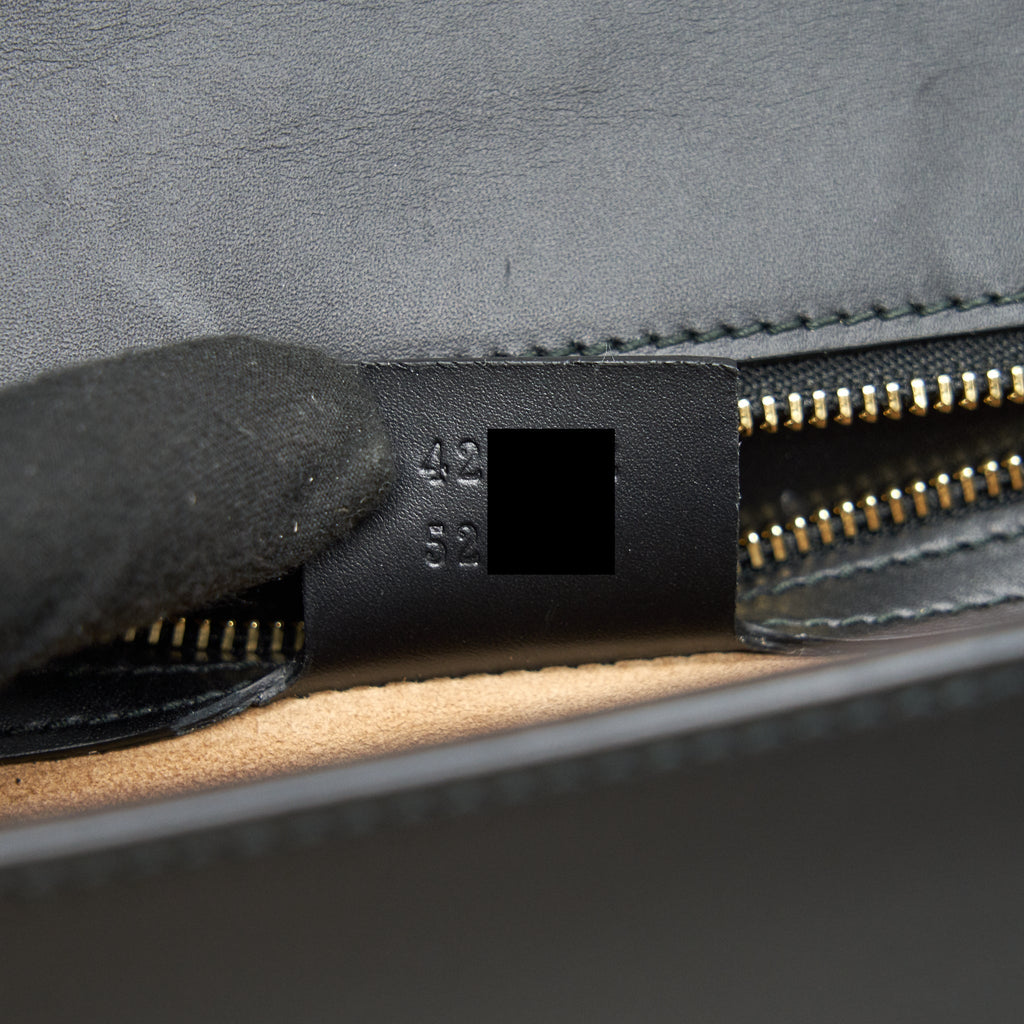 GUCCI SYLVIA SMALL LEATHER BAG BLACK