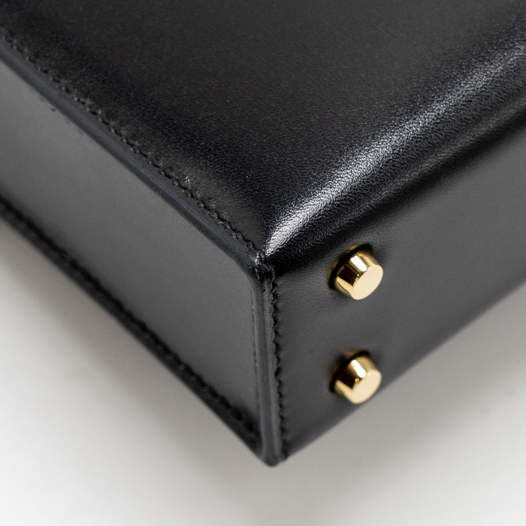 HERMES MINI VERROU BOX BLACK GHW