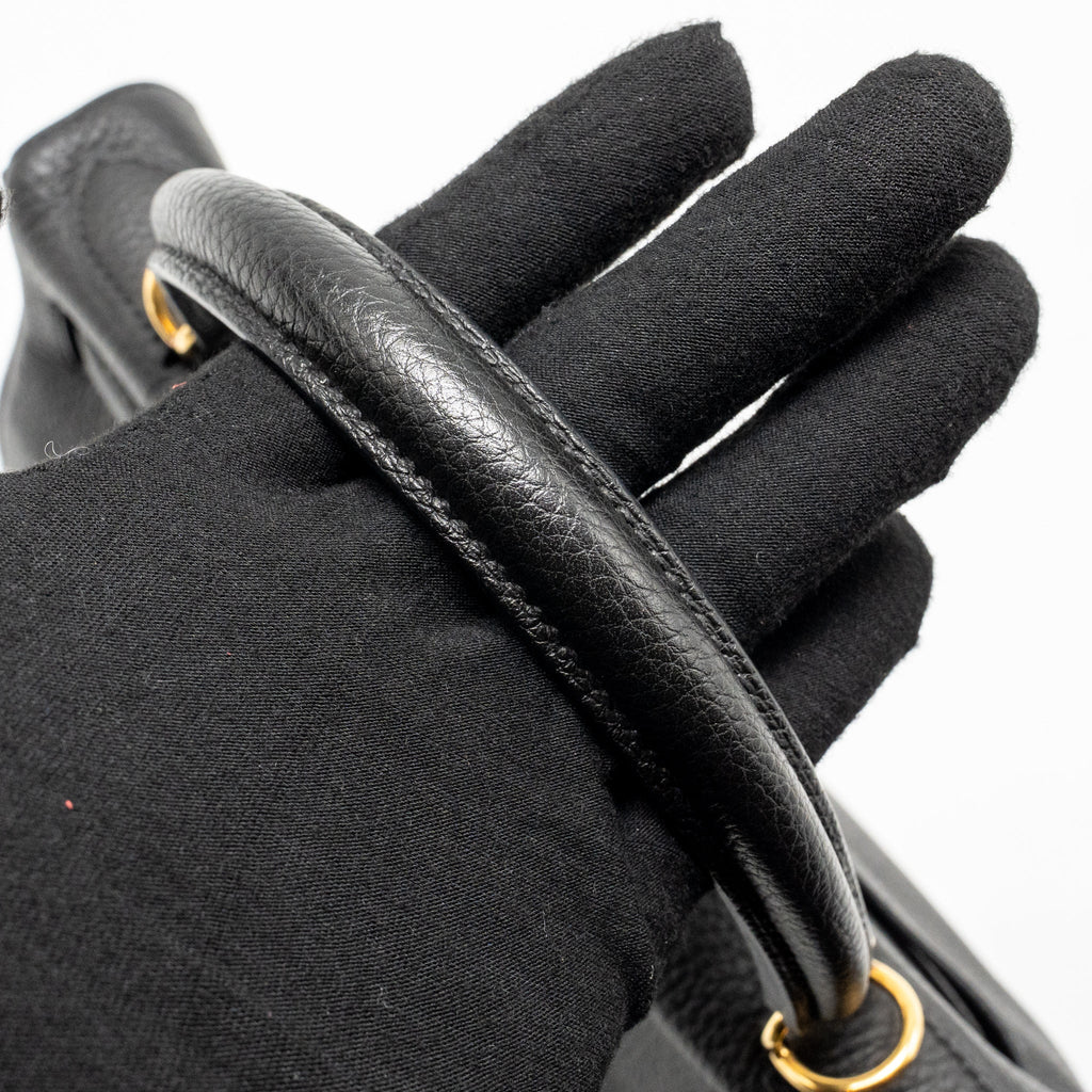 HERMES KELLY 28 TOGO BLACK GHW