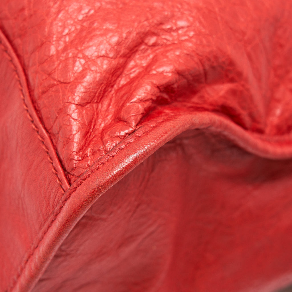 BALENCIAGA GIANT CITY BAG RED SHW