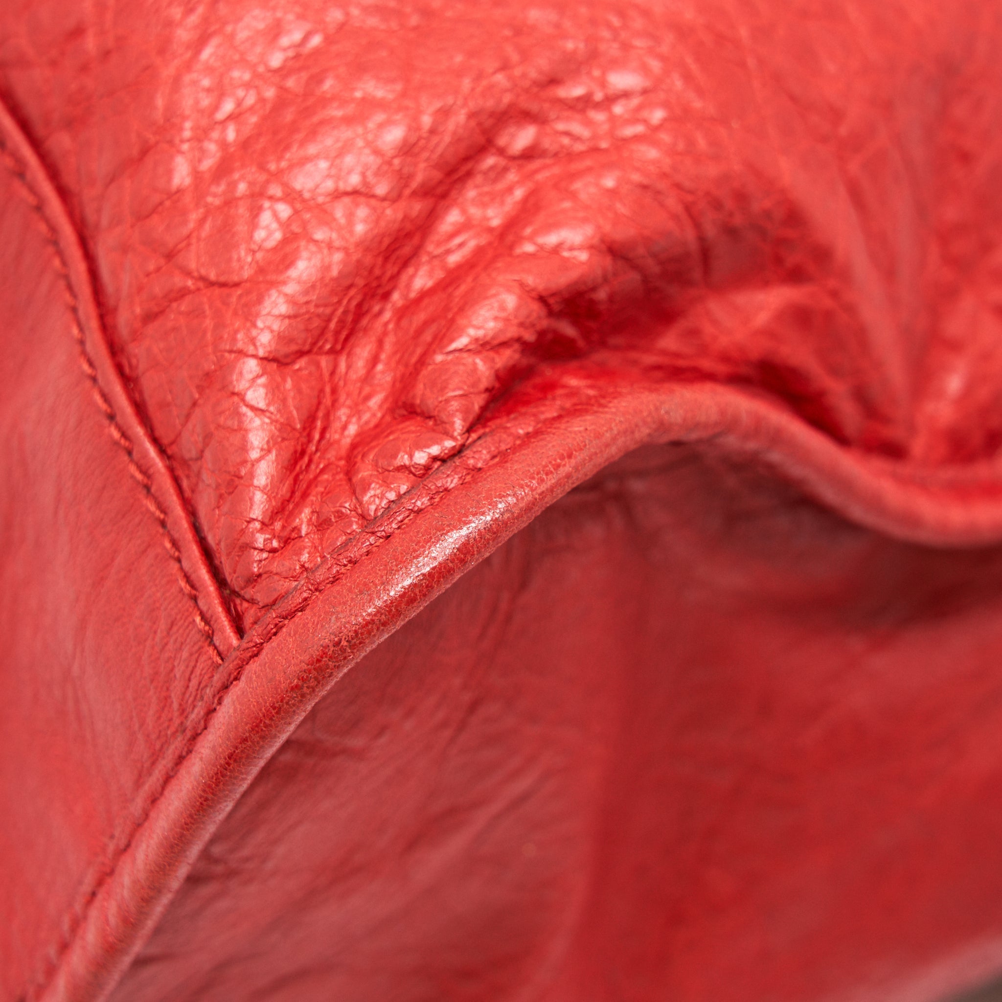 BALENCIAGA GIANT CITY BAG RED SHW