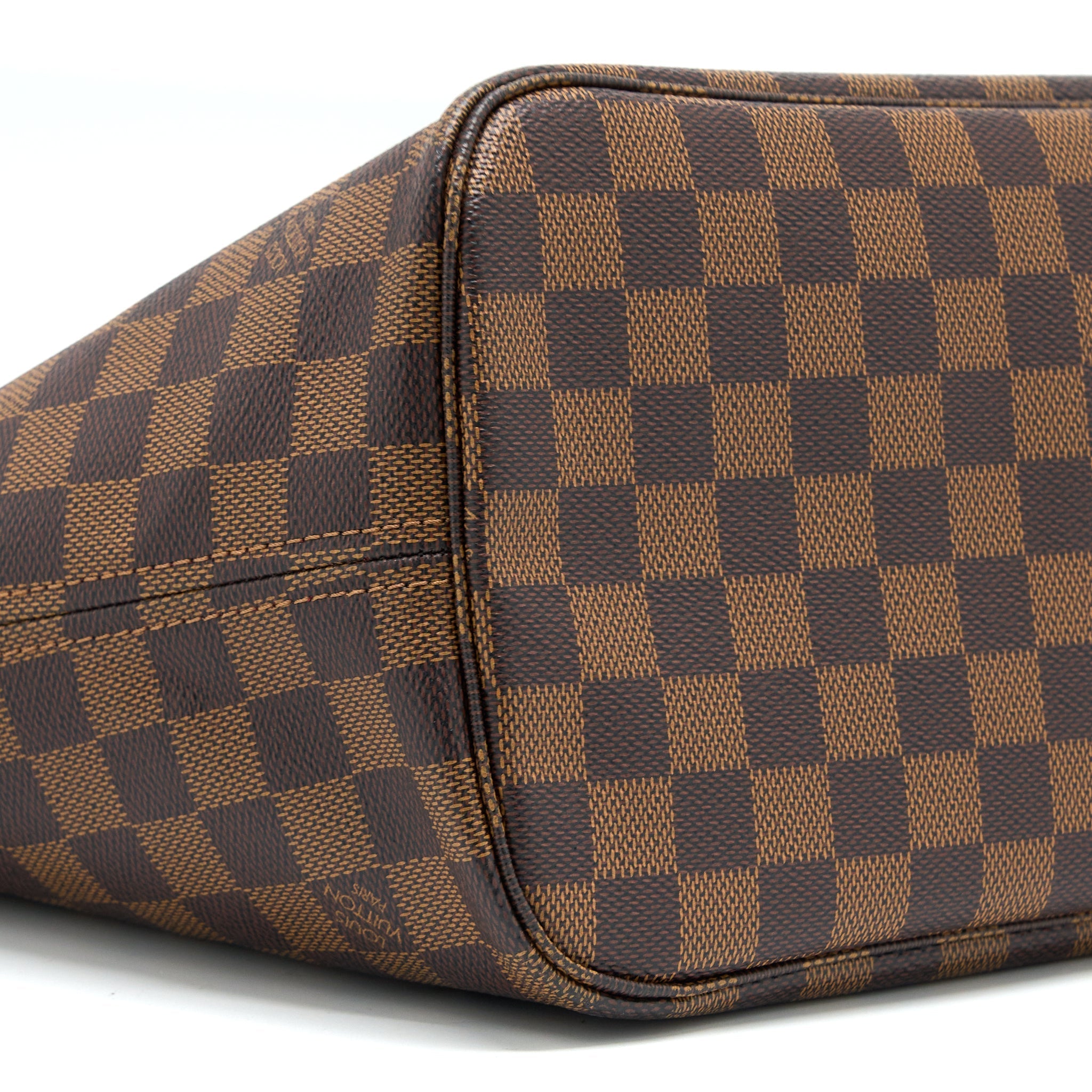 LOUIS VUITTON NEVERFULL MM DAMIER EBENE CANVAS GHW
