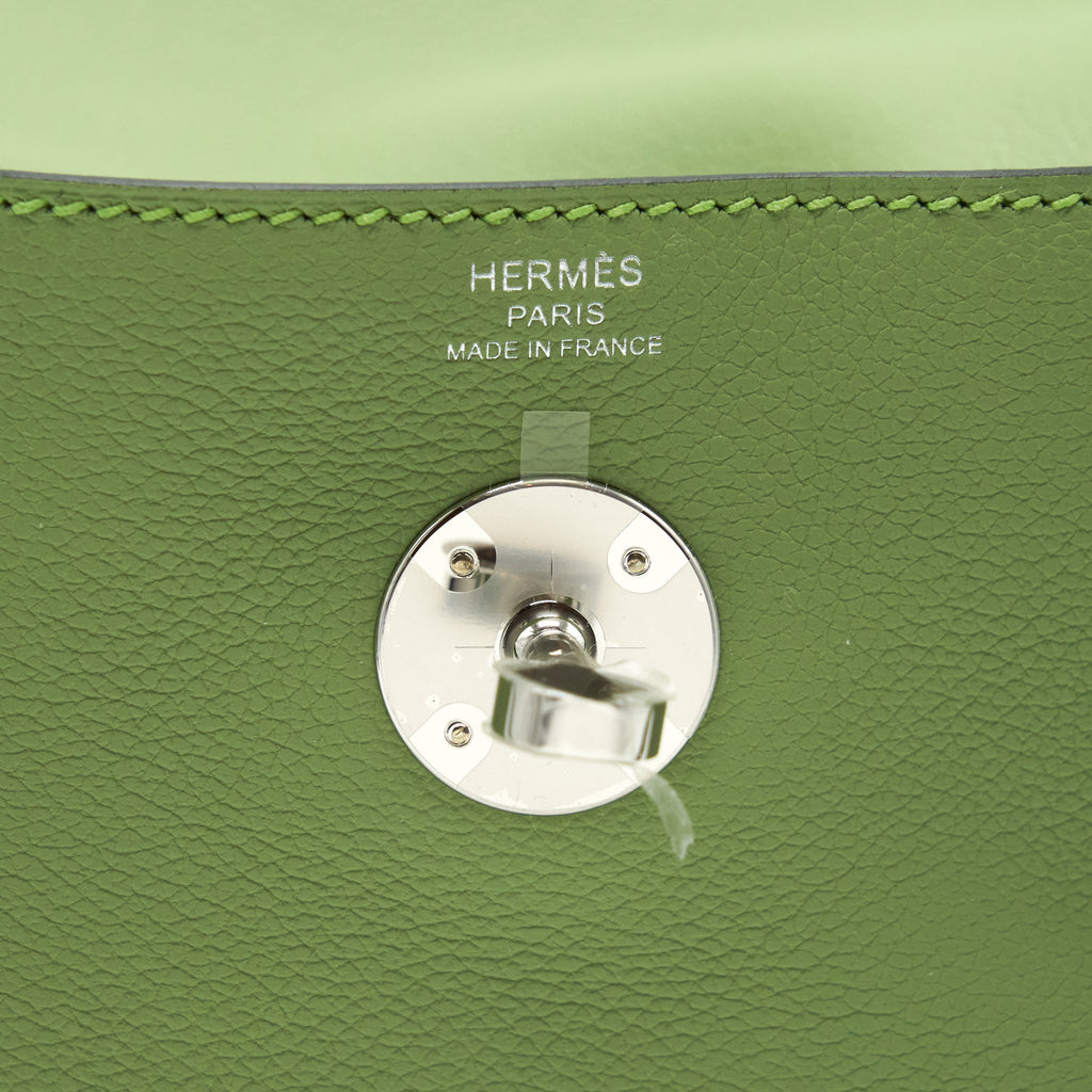 HERMES LINDY 26 EVERCOLOR VERT CRIQUET SHW