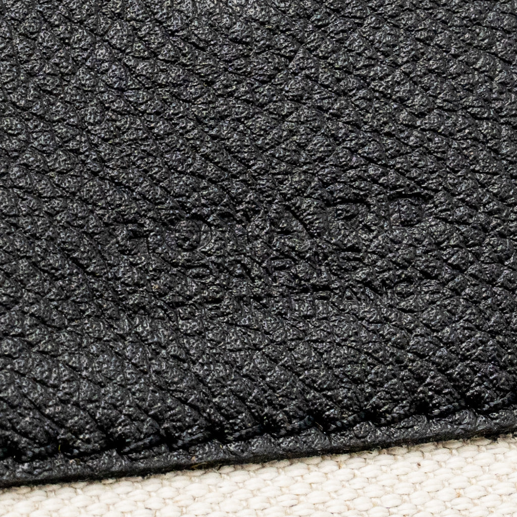 GOYARD SAINT LOUIS PM TOTE BAG GOYARDLINE CANVAS BLACK SHW