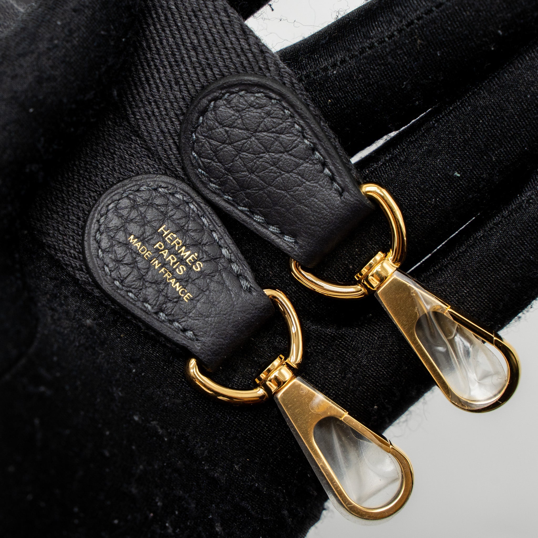 HERMES MINI EVELYNE CLEMENCE CABAN GHW