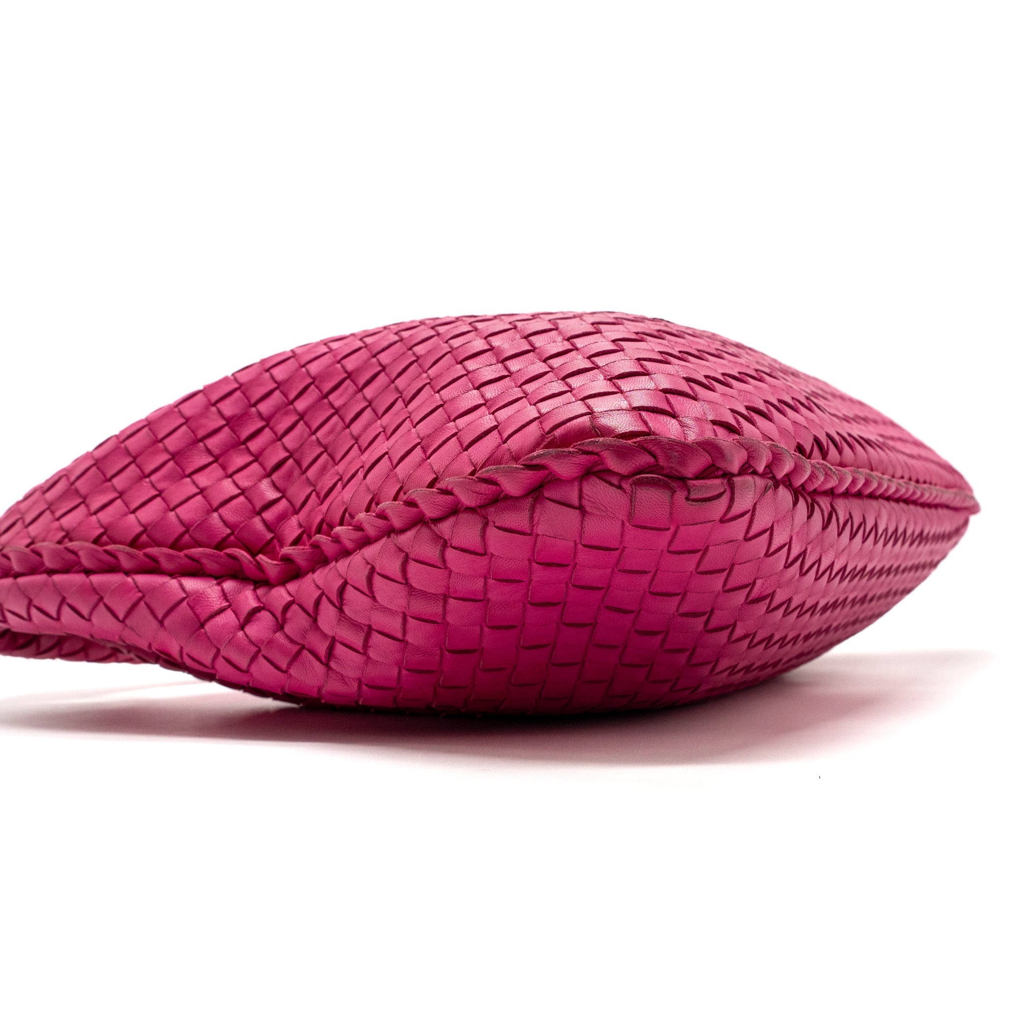 BOTTEGA VENETA INTRECCIATO LARGE SHOULDER BAG NAPPA PINK SHW