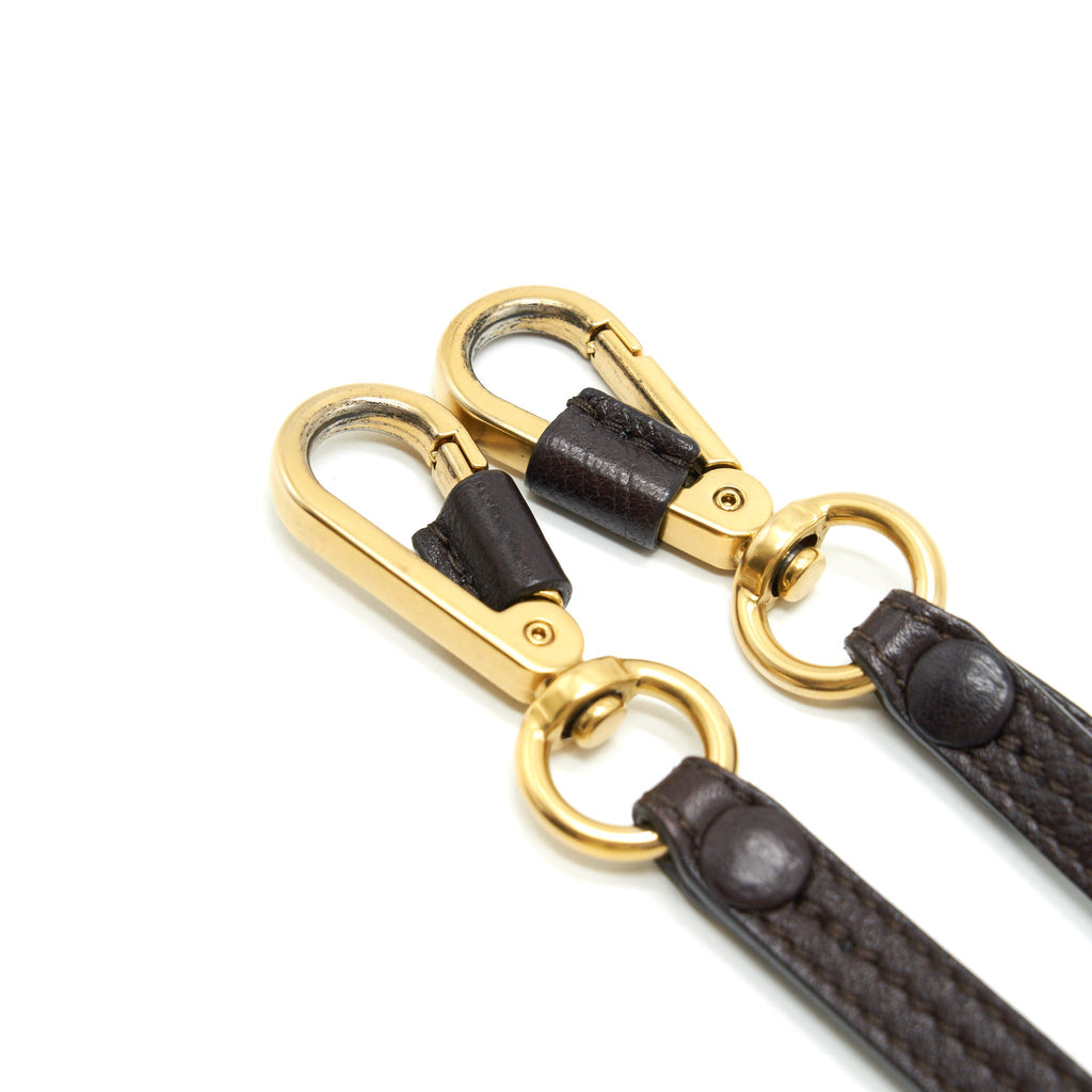 CHLOE SMALL NILE BRACELET LEATHER CROSSBODY BAG DARK BROWN