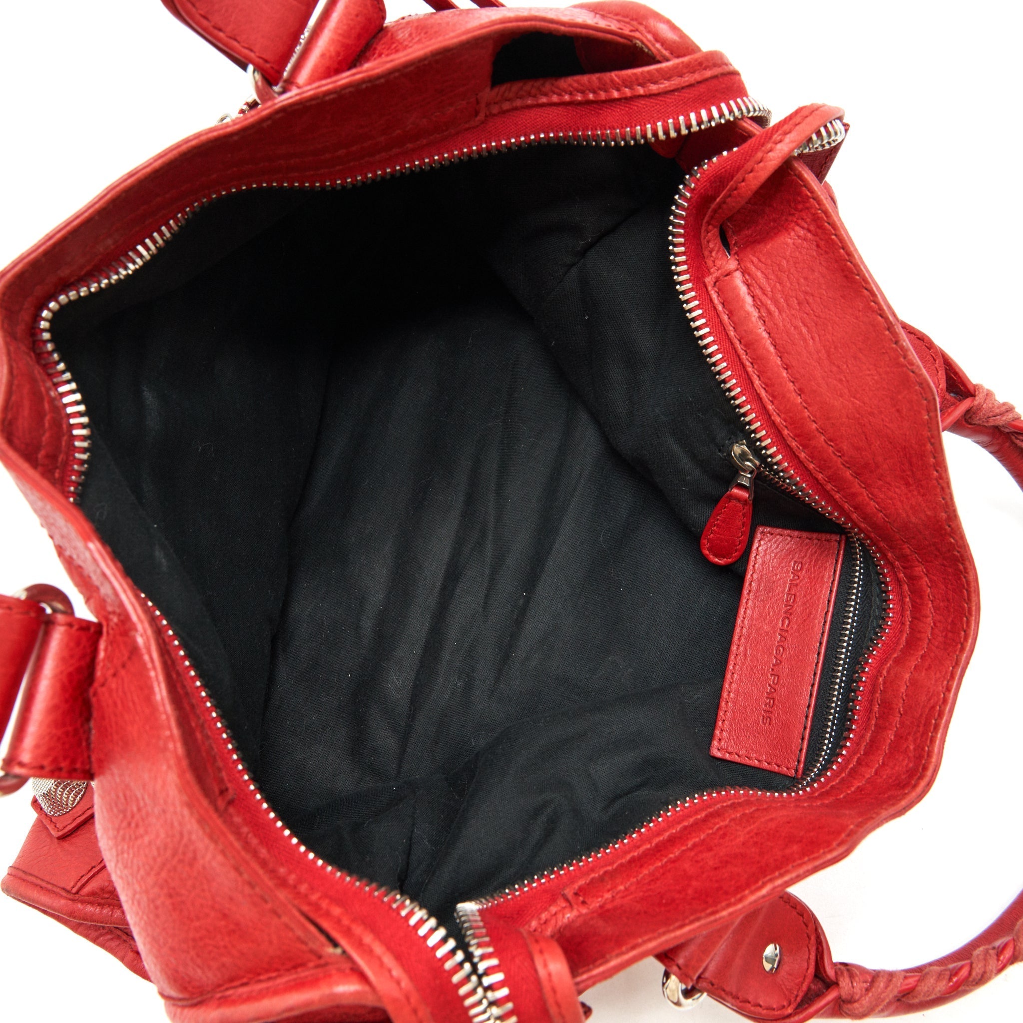 BALENCIAGA GIANT CITY BAG RED SHW