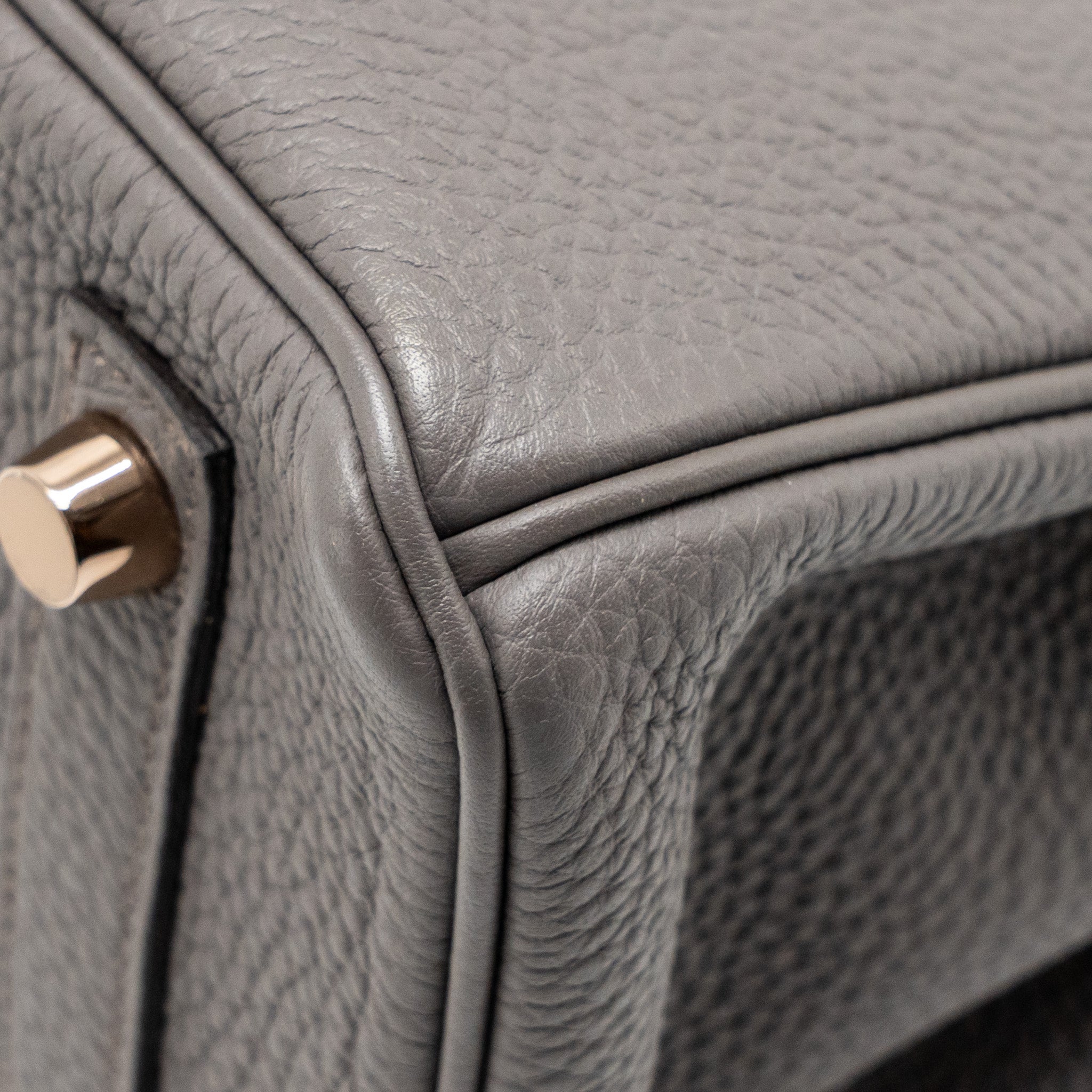 HERMES BIRKIN 25 TOGO GRIS ETAIN RGHW