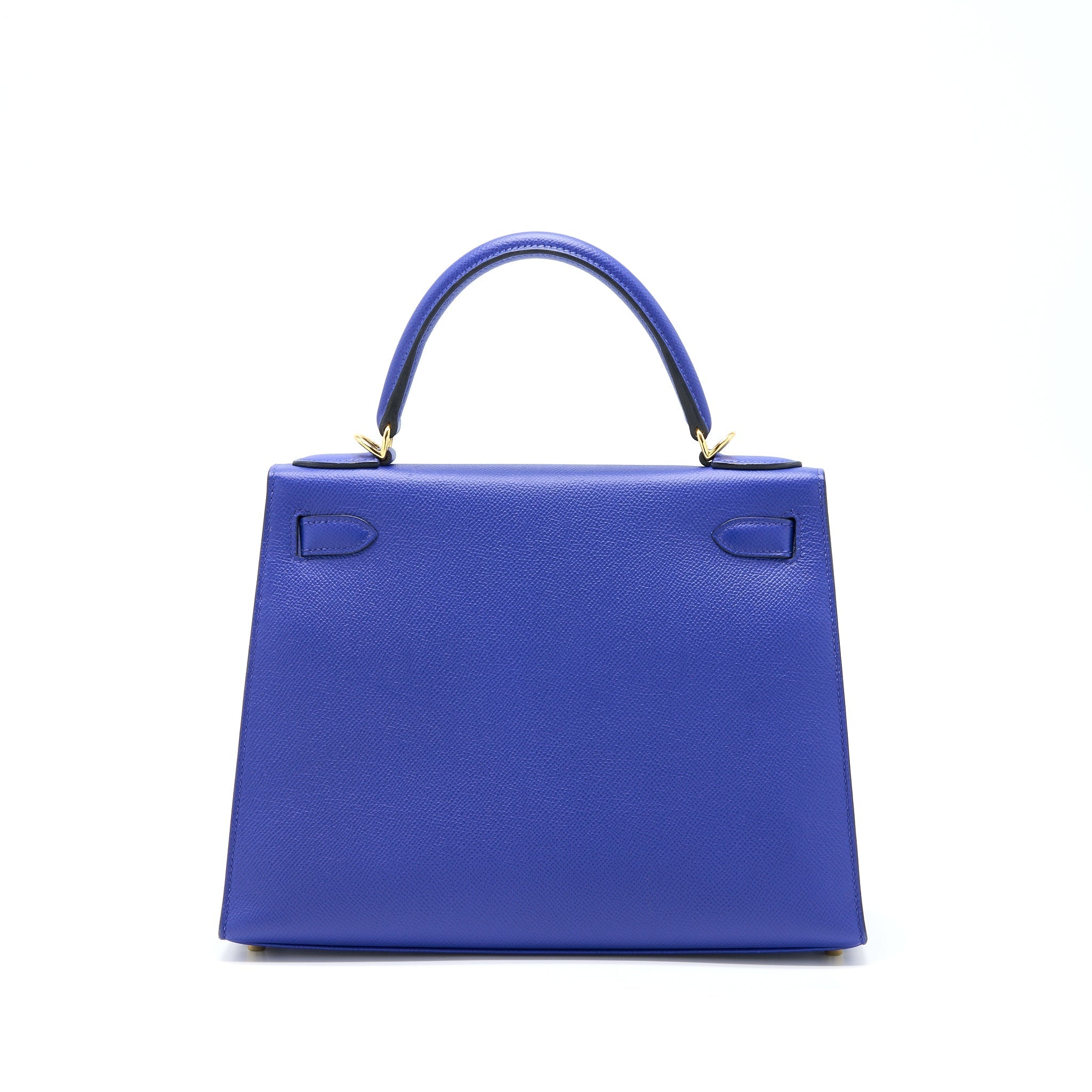 HERMES KELLY 28 SELLIER EPSOM BLEU ELECTRIQUE GHW