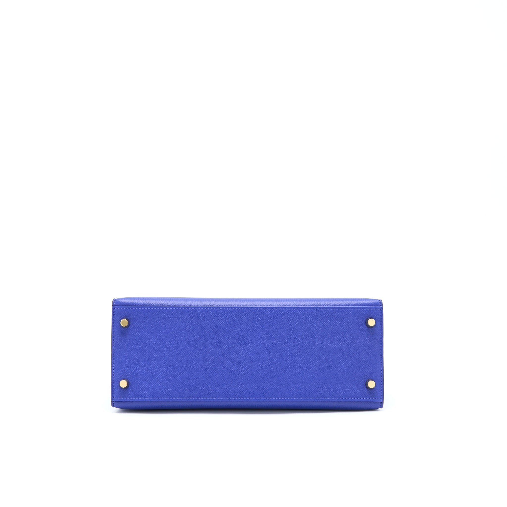 HERMES KELLY 28 SELLIER EPSOM BLEU ELECTRIQUE GHW