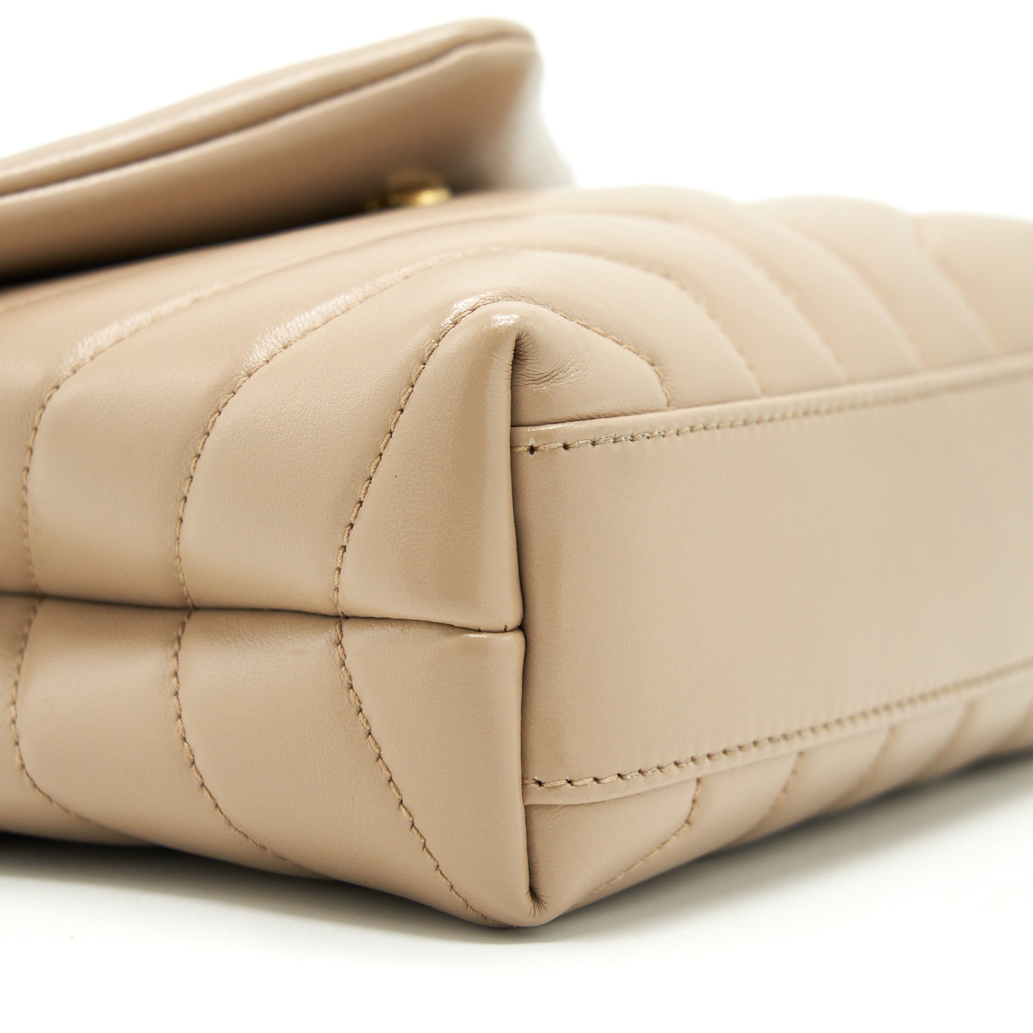 SAINT LAURENT/YSL LOU LOU BAG DARK BEIGE GHW