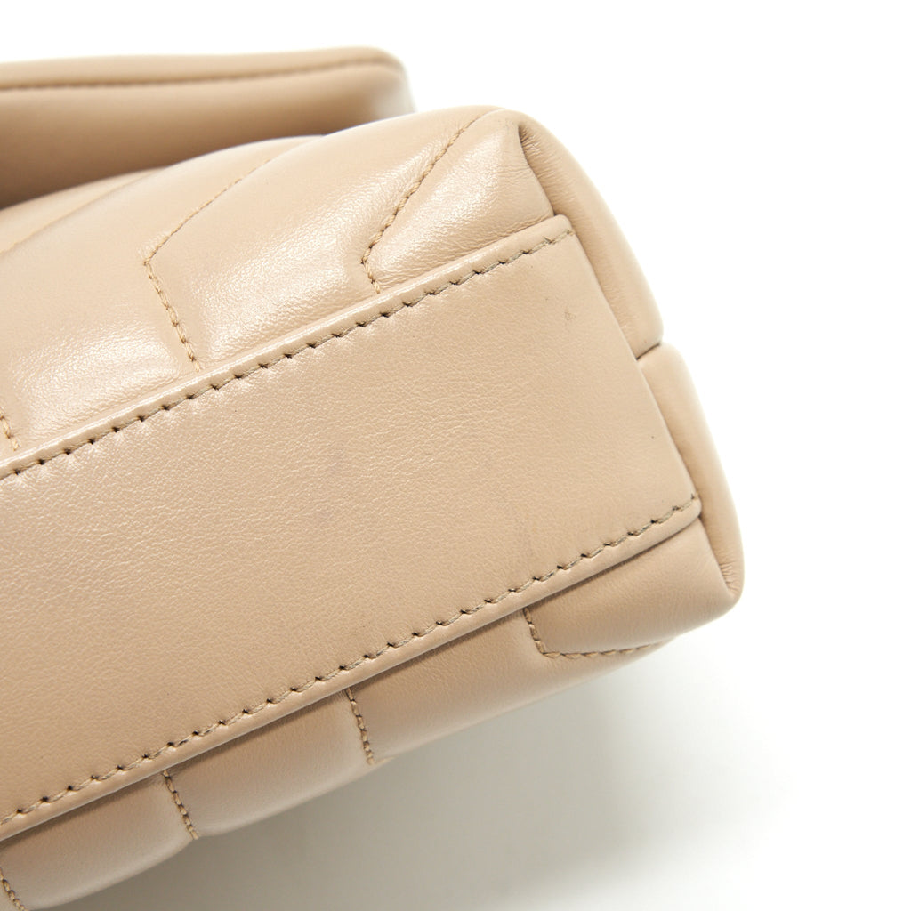 SAINT LAURENT/YSL LOU LOU BAG DARK BEIGE GHW