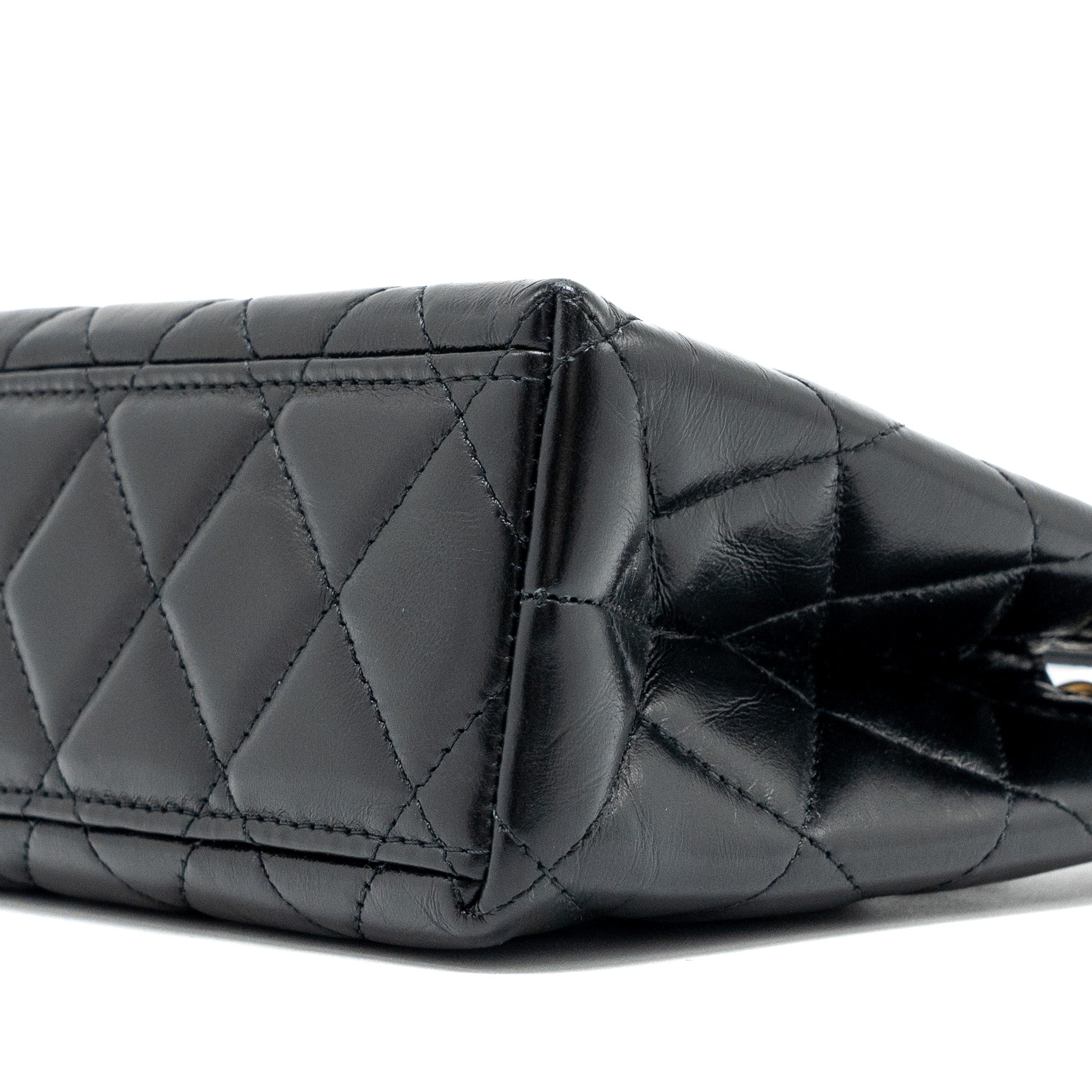 CHANEL 23K MINI SHOPPING TOTE CALFSKIN BLACK GHW(MICROCHIP)
