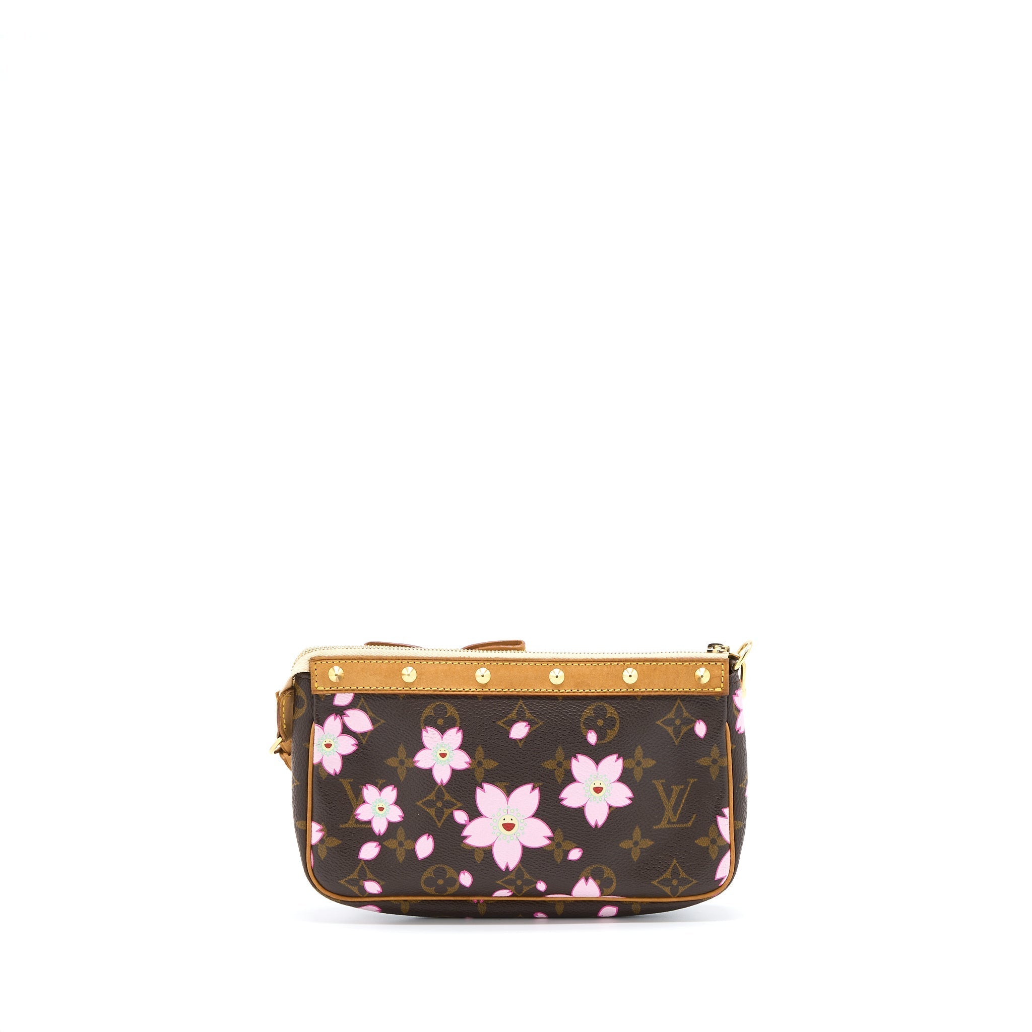 LOUIS VUITTON VINTAGE CHERRY BLOSSOM POCHETTE MONOGRAM CANVAS GHW