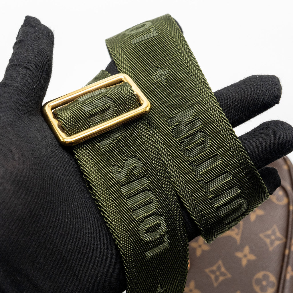 LOUIS VUITTON MULTI POCHETTE MONOGRAM CANVAS / KHAKI STRAP GHW