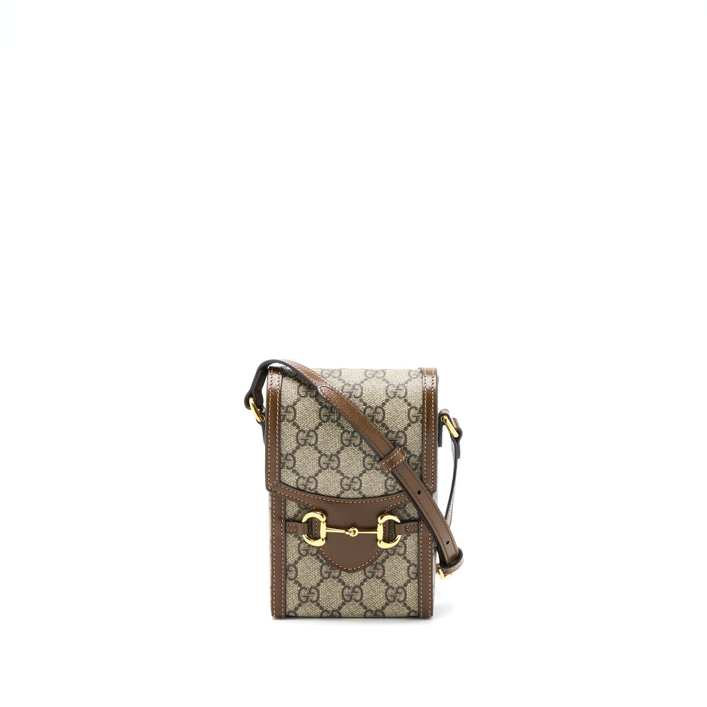 GUCCI HORSEBIT 1955 MINI BAG GG SUPREME GHW