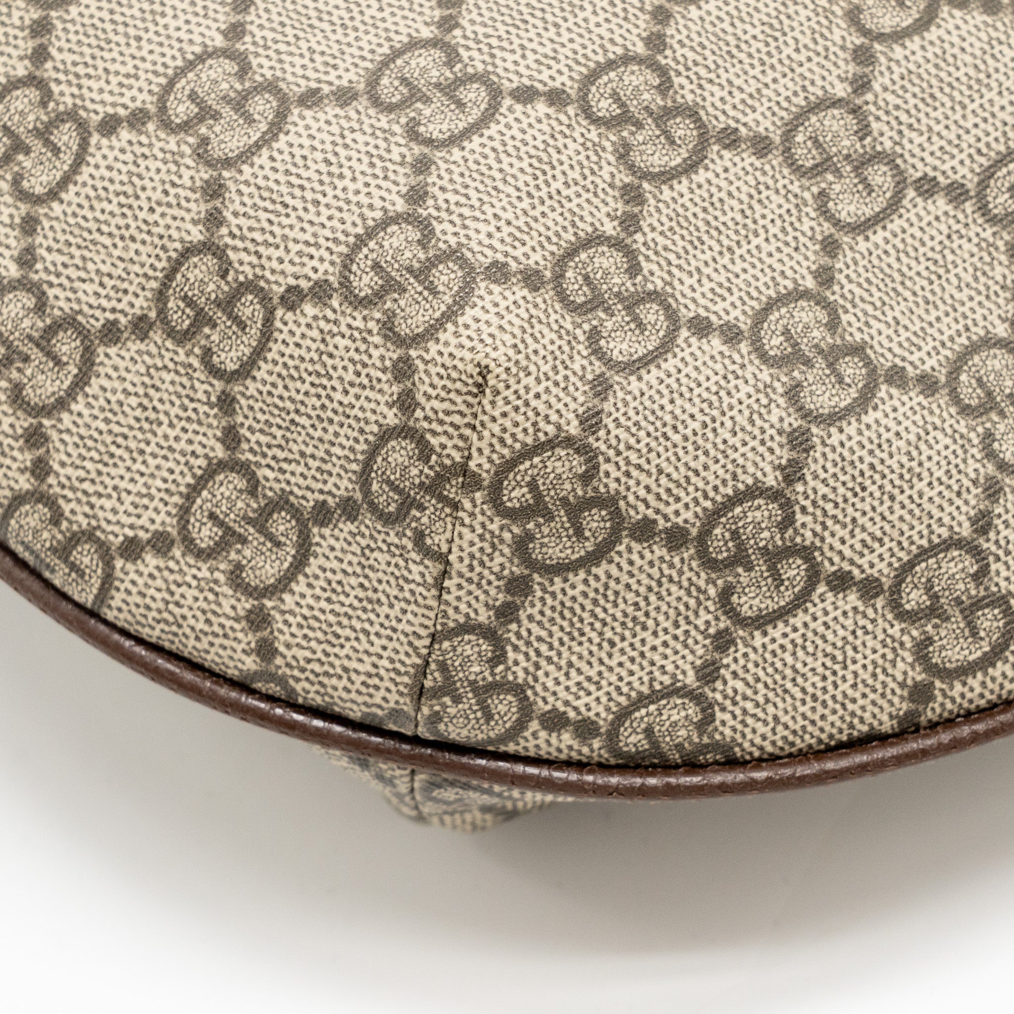 GUCCI SMALL OPHIDIA HALF MOON CROSSBODY HOBO BAG GG SUPREME CANVAS GHW