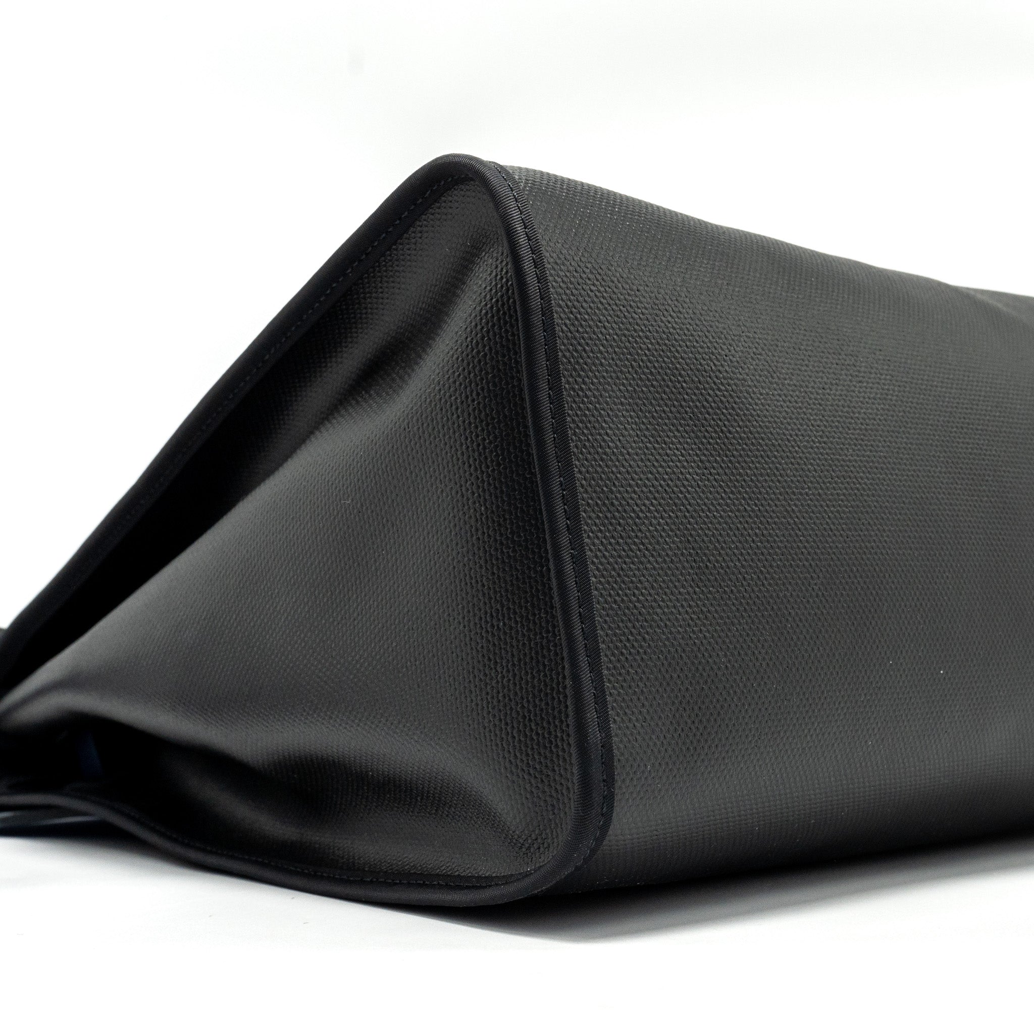 HERMES HERBAG ZIP 39 BAG BERLINE CANVAS/LEATHER BLACK/BLUE SHW