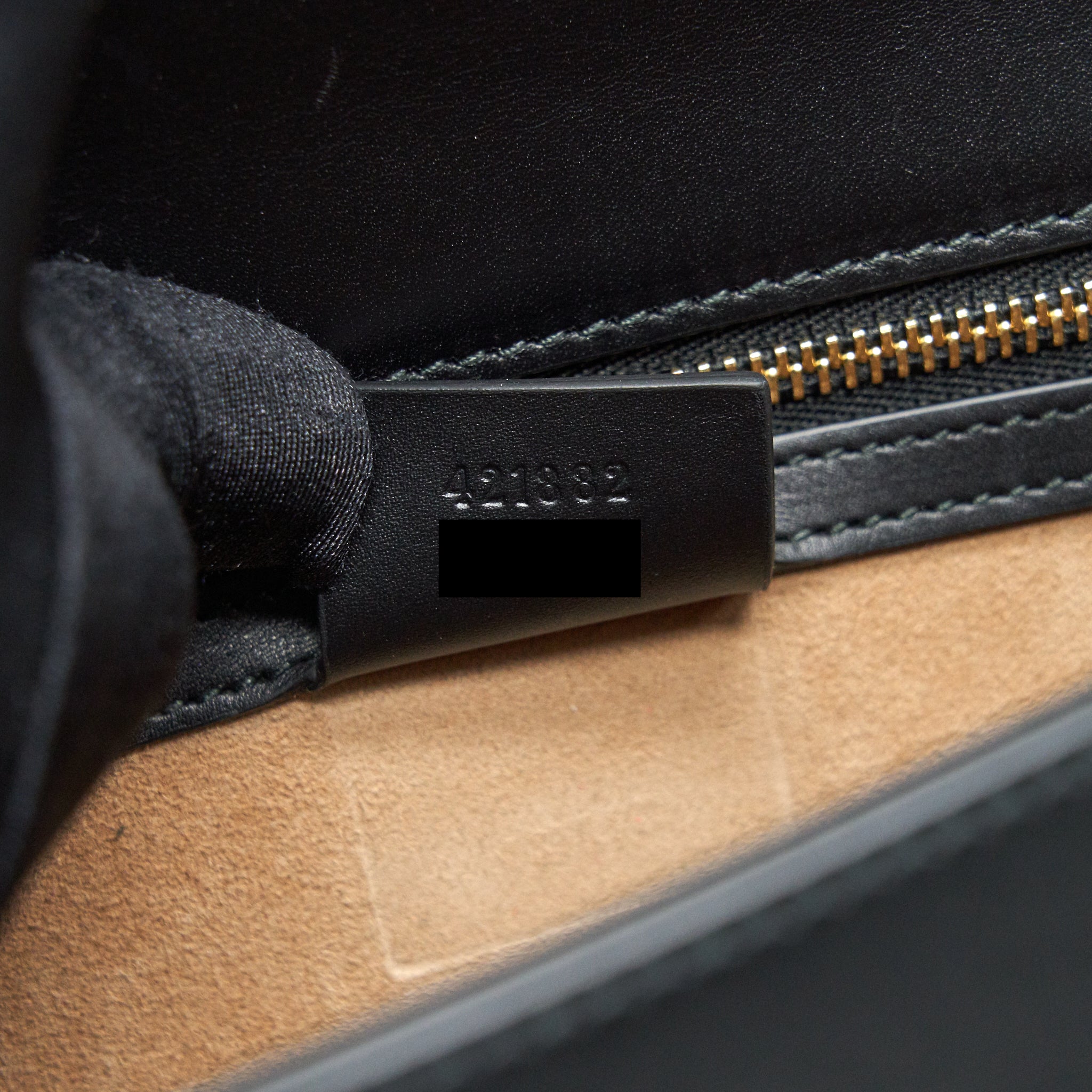 GUCCI SMALL SYLVIE SHOULDER BAG BLACK