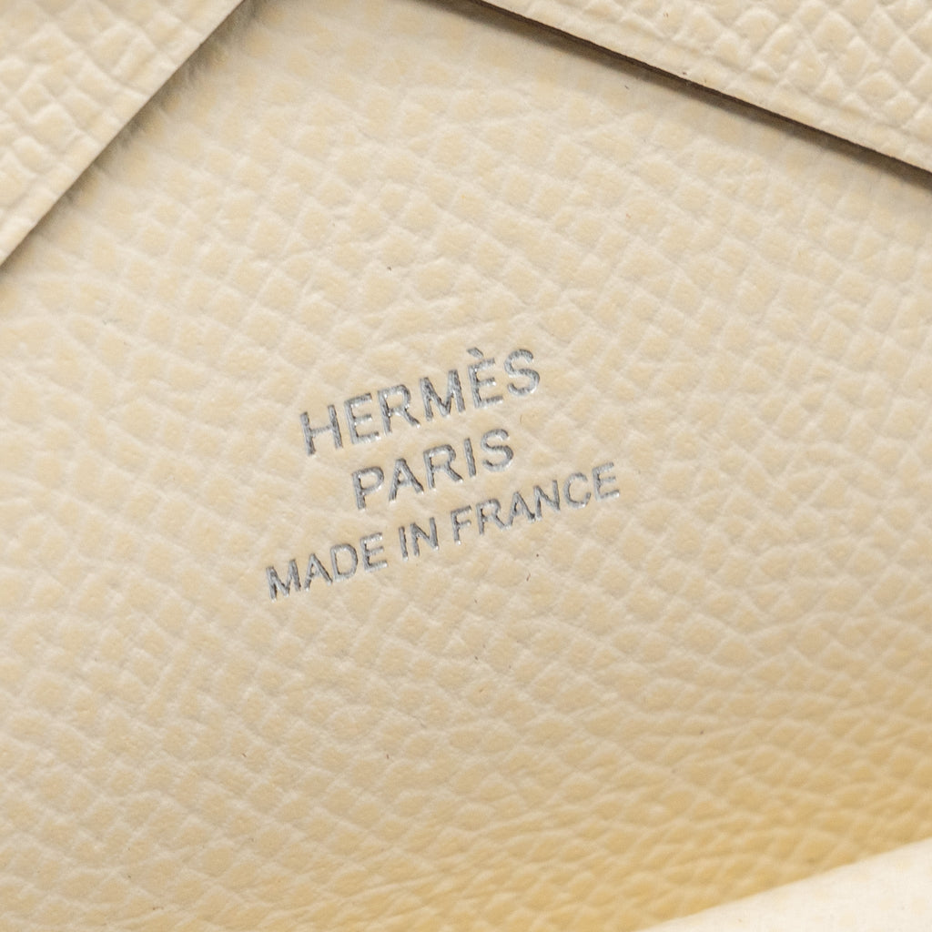 HERMES CALVI DUO CARD HOLDER EPSOM NATA SHW