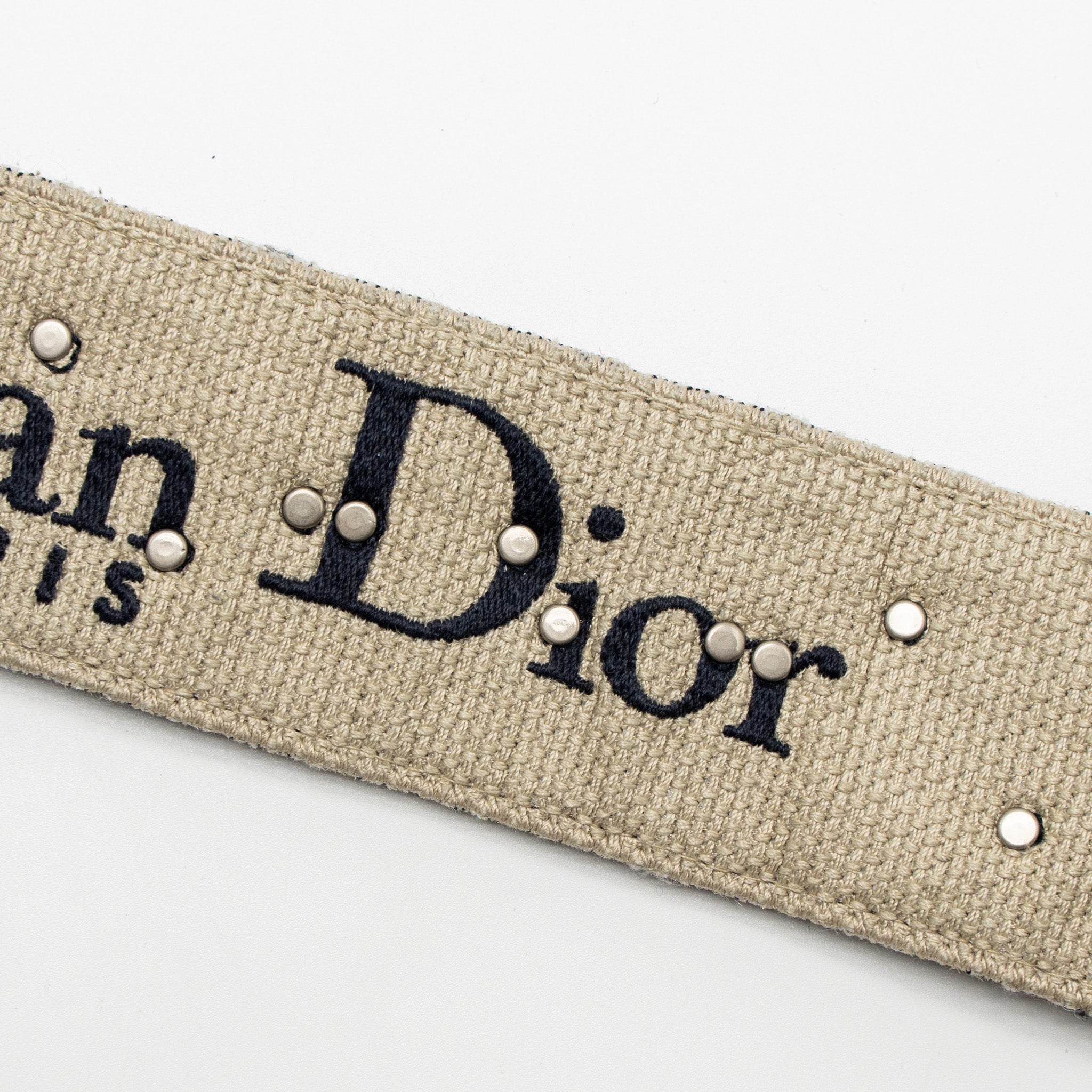 DIOR SADDLE BAG BLUE OBLIQUE EMBROIDERY GHW